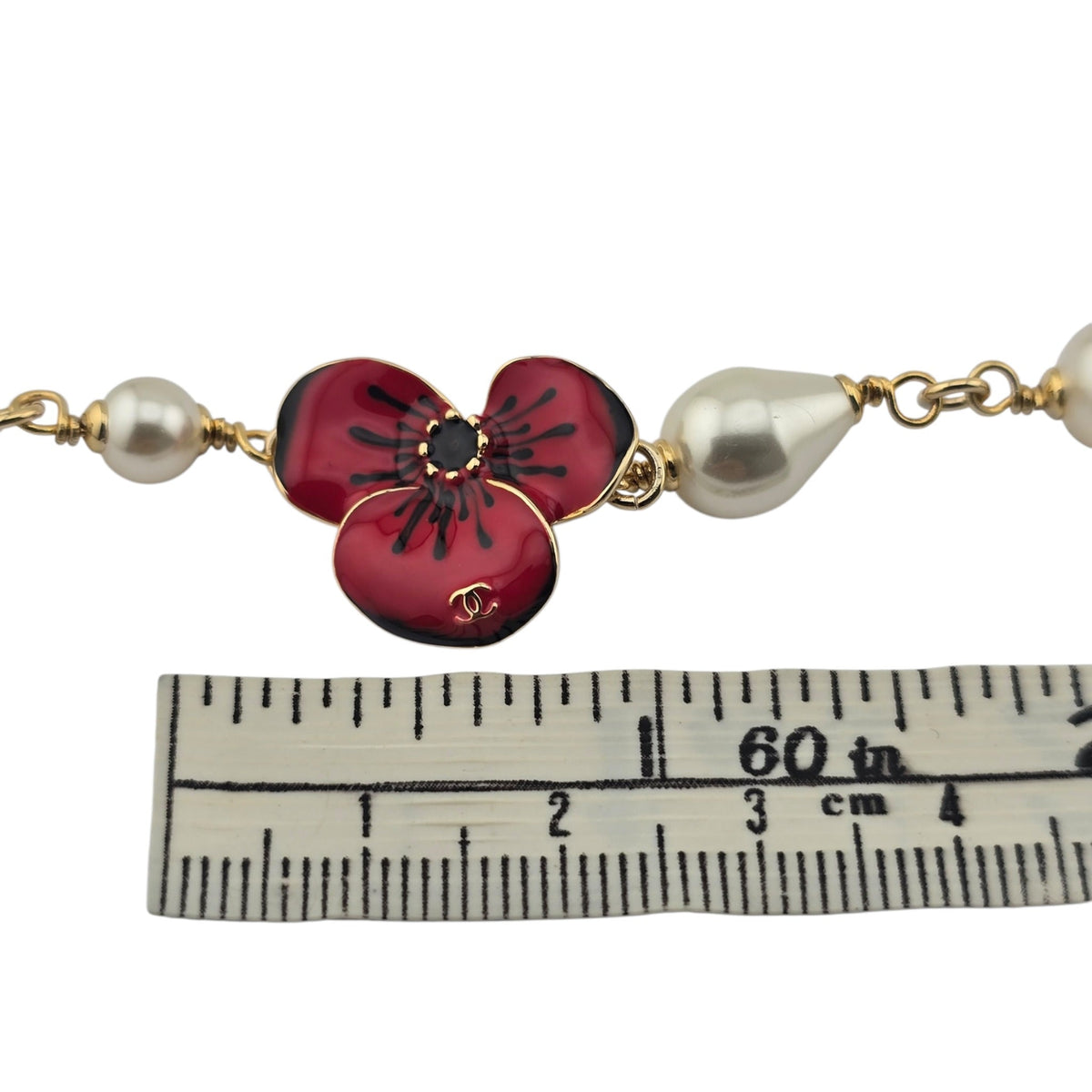 Chanel CC Red Flower Resin Choker Necklace FW 2026 CHANEL