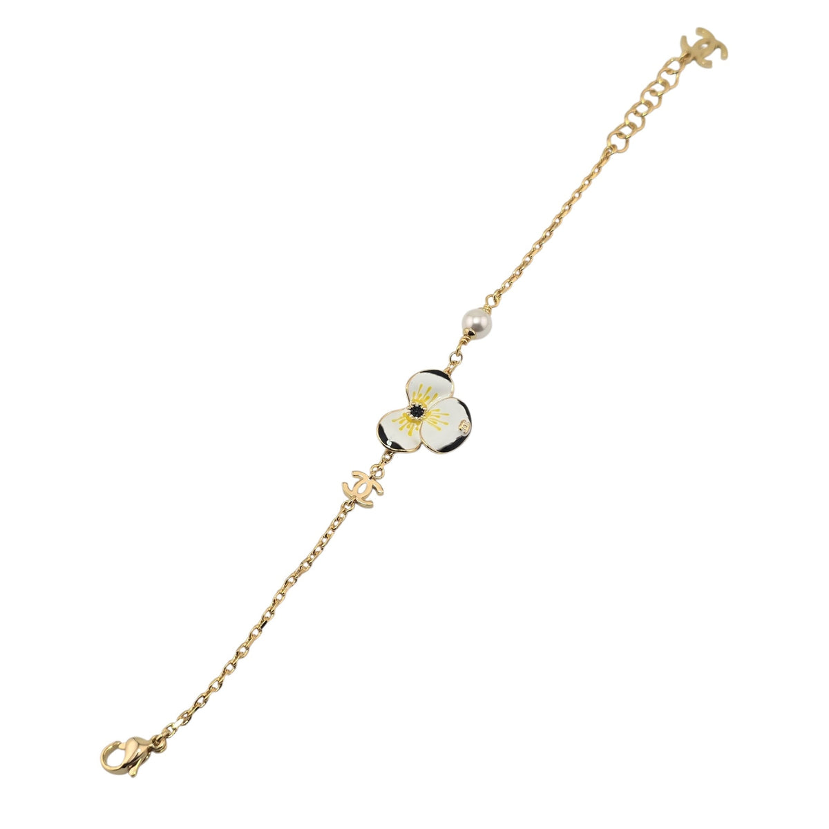 Chanel CC White Flower Bracelet FW 2026 CHANEL