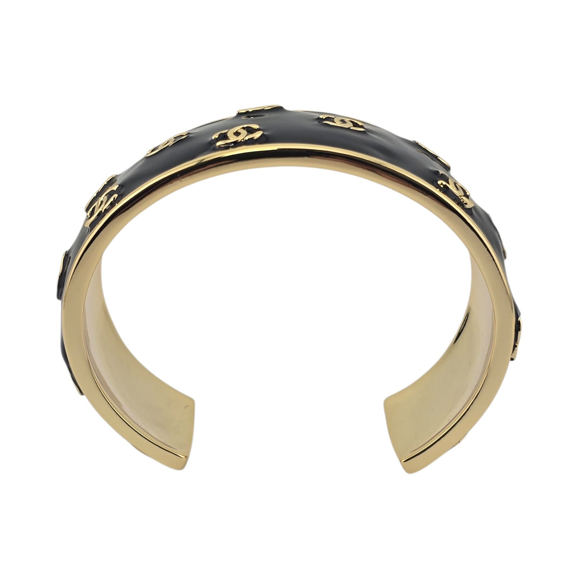 Chanel CC Black Gold Bangle 2026 CHANEL