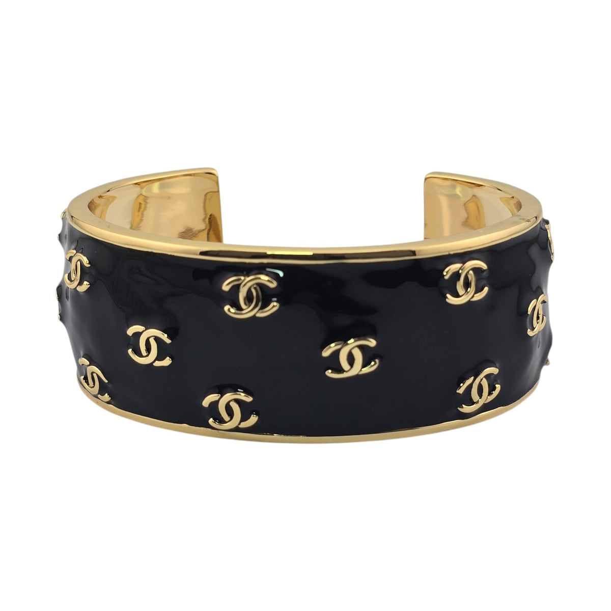 Chanel CC Black Gold Bangle 2026 CHANEL
