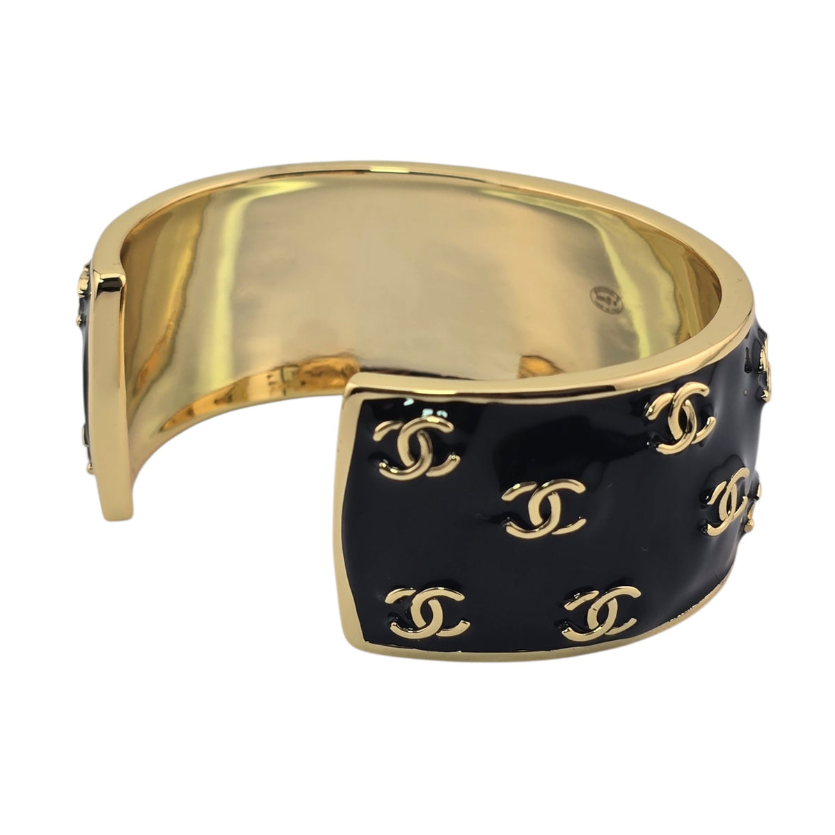 Chanel CC Black Gold Bangle 2026 CHANEL
