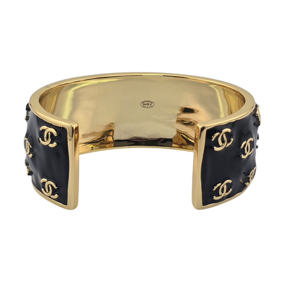 Chanel CC Black Gold Bangle 2026 CHANEL