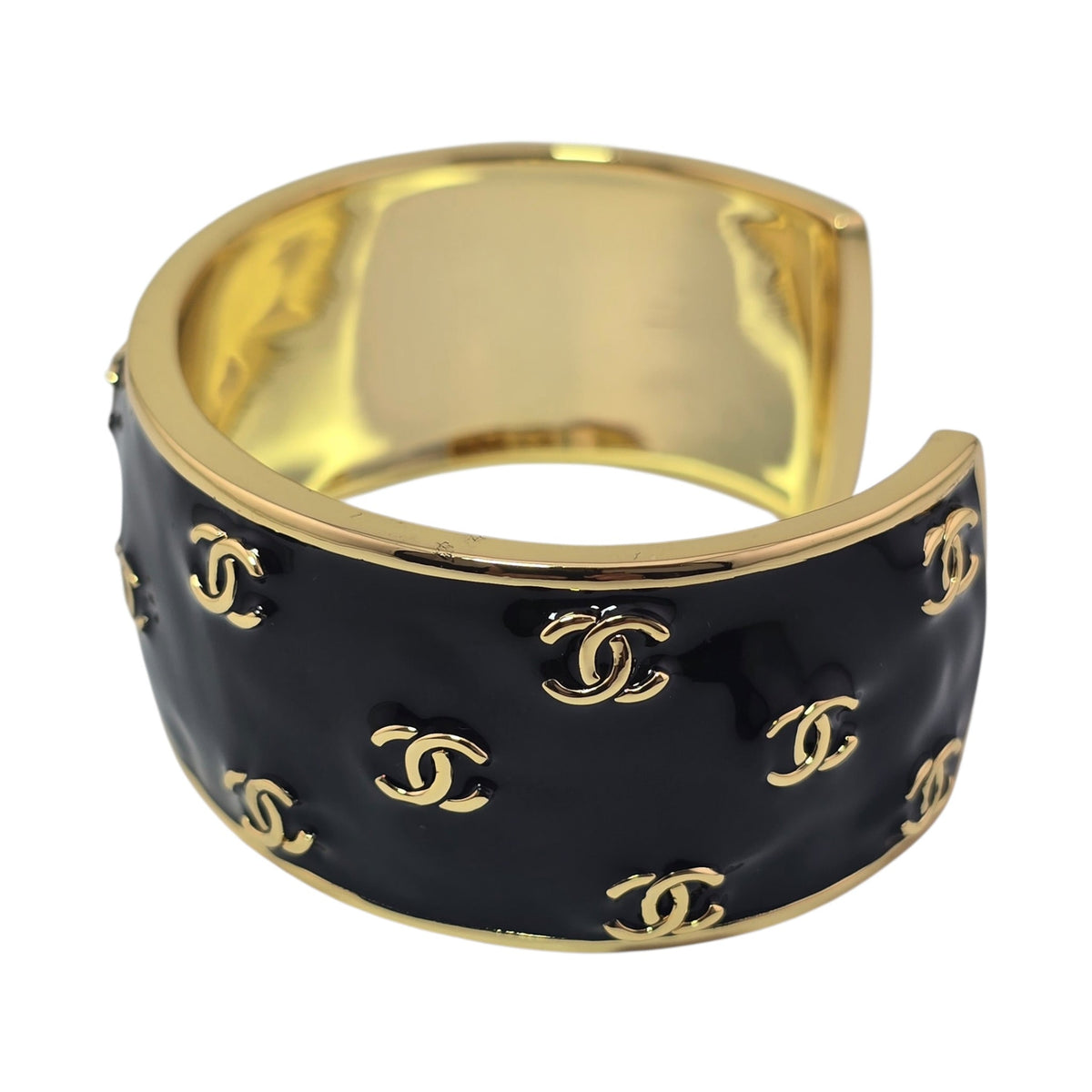 Chanel CC Black Gold Bangle 2026 CHANEL