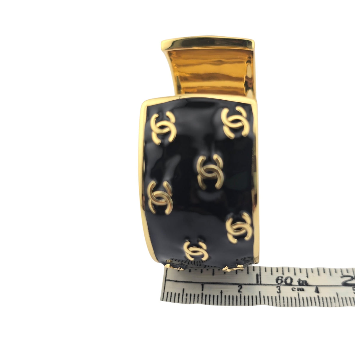 Chanel CC Black Gold Bangle 2026 CHANEL