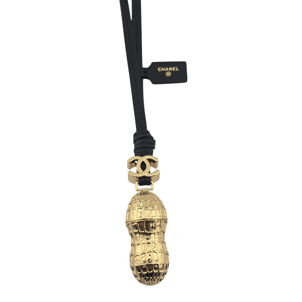 Chanel CC Peanut Leather Gold Bag Charm 2026 CHANEL
