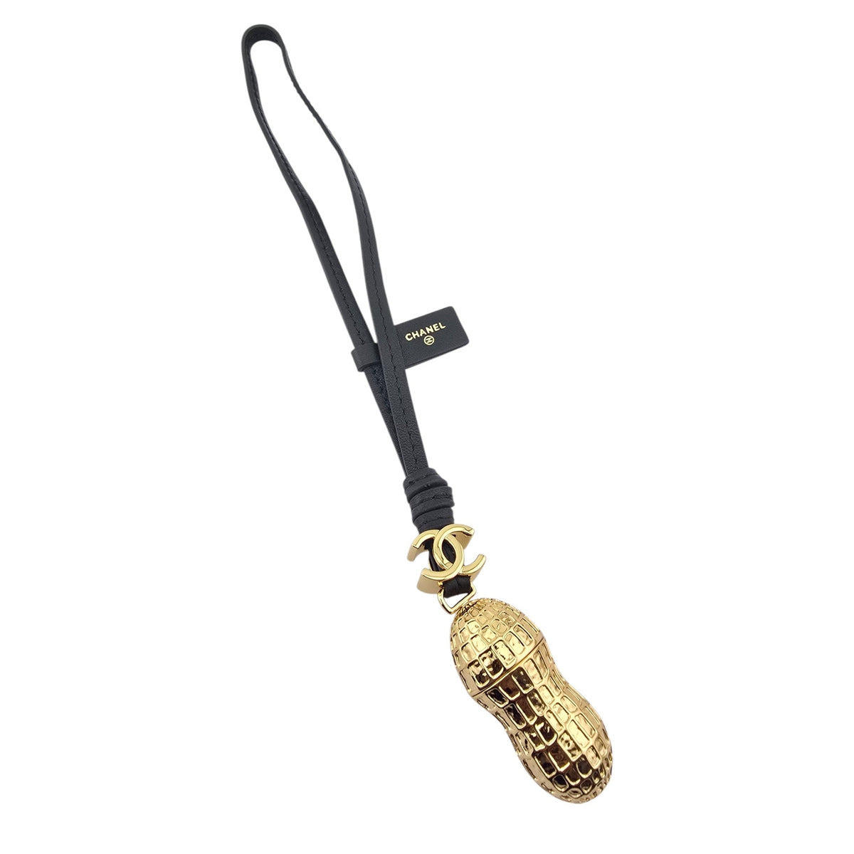 Chanel CC Peanut Leather Gold Bag Charm 2026 CHANEL