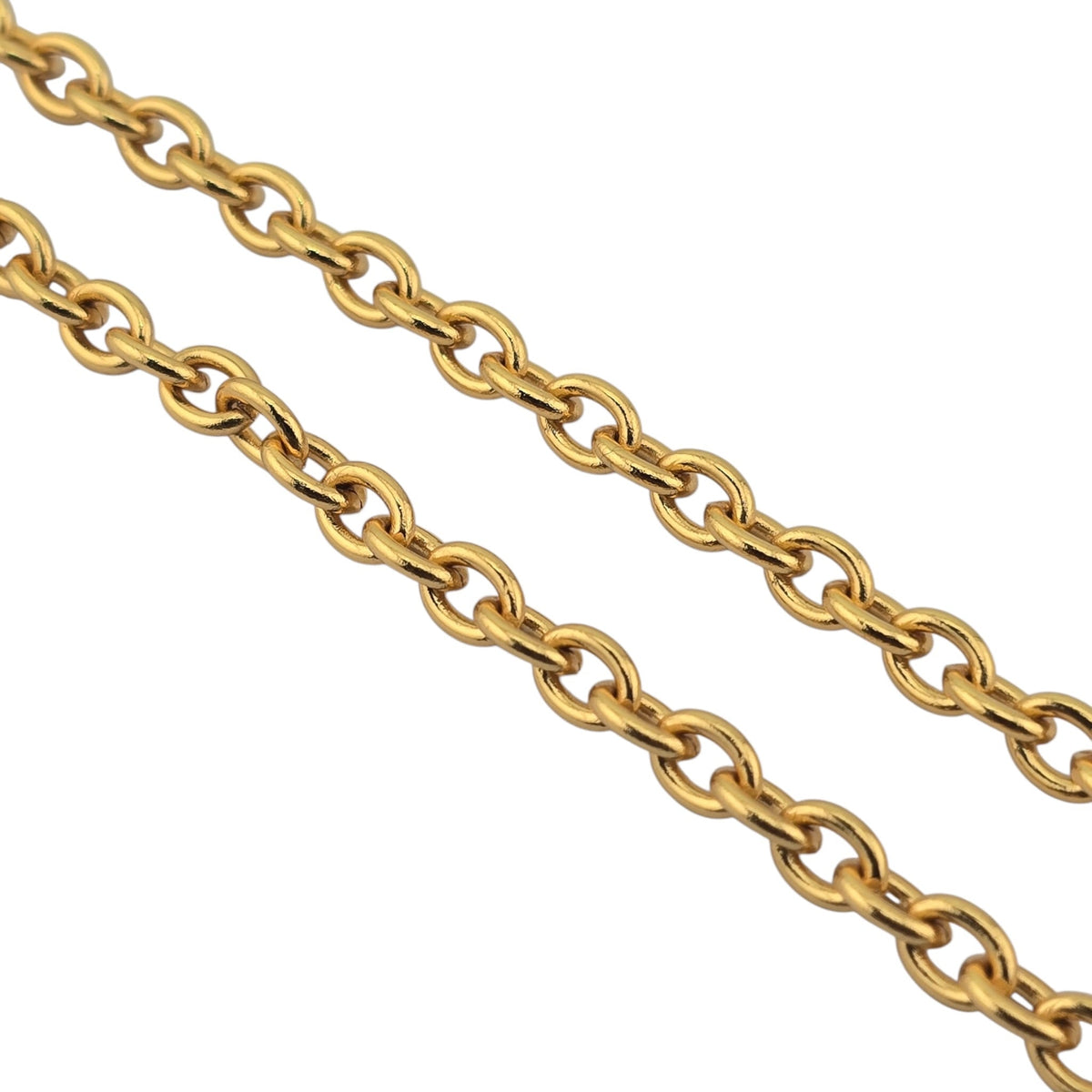 Chanel CC Pendant Pink White Gold Heart Necklace CHANEL