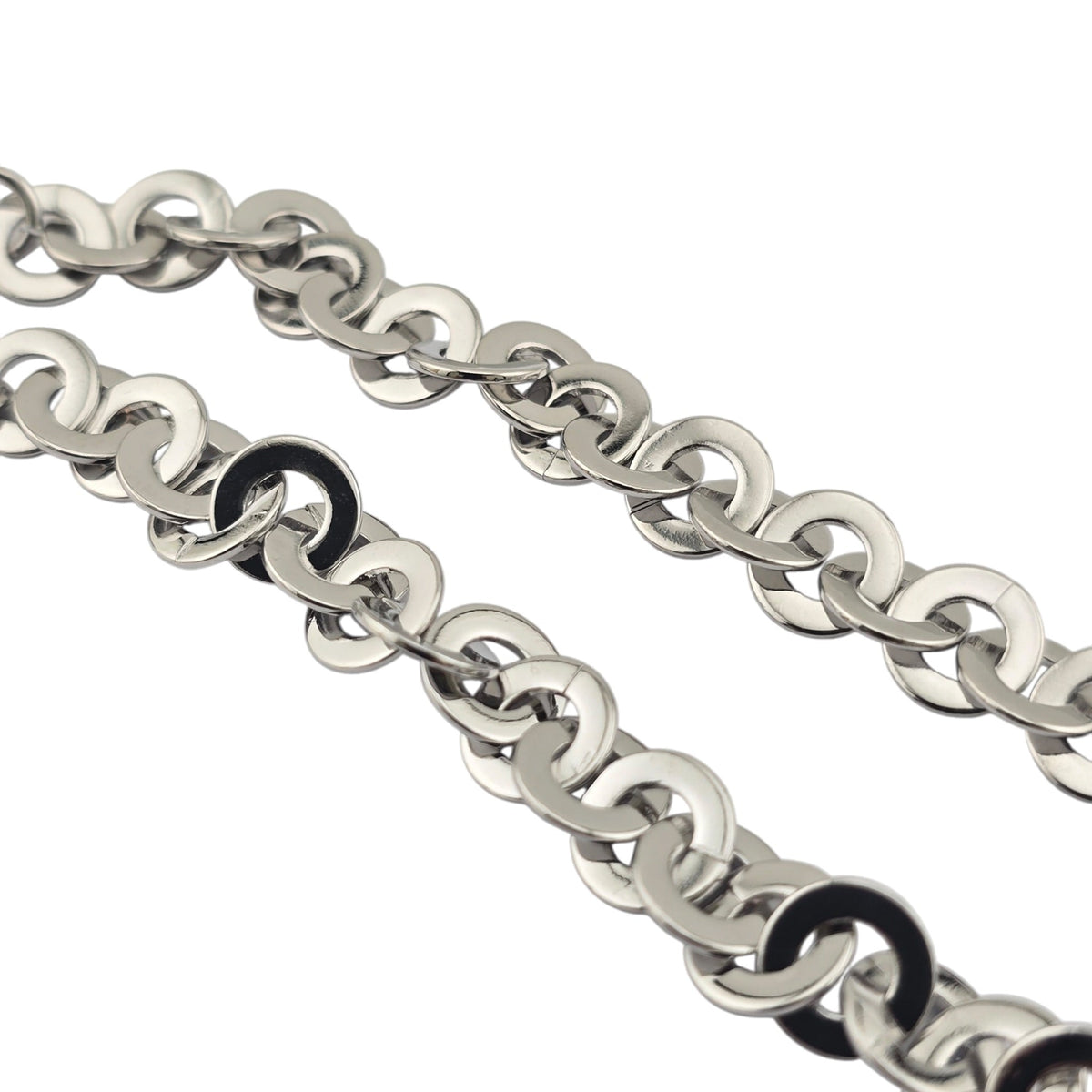 Chanel CC Silver Green Crystal Necklace 2026 CHANEL