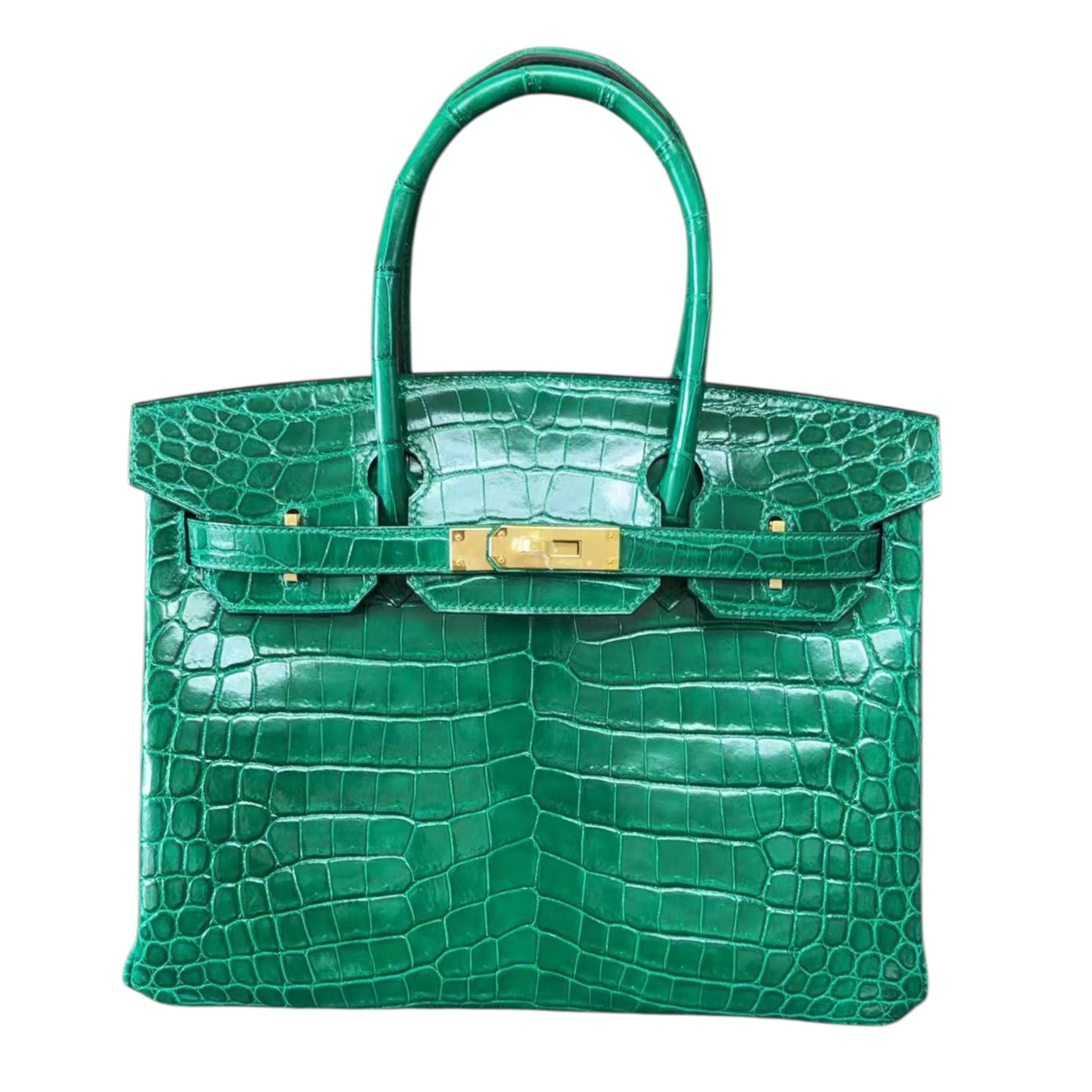 Hermès Birkin 30 Vert Emeraude Niloticus Crocodile GHW HERMES