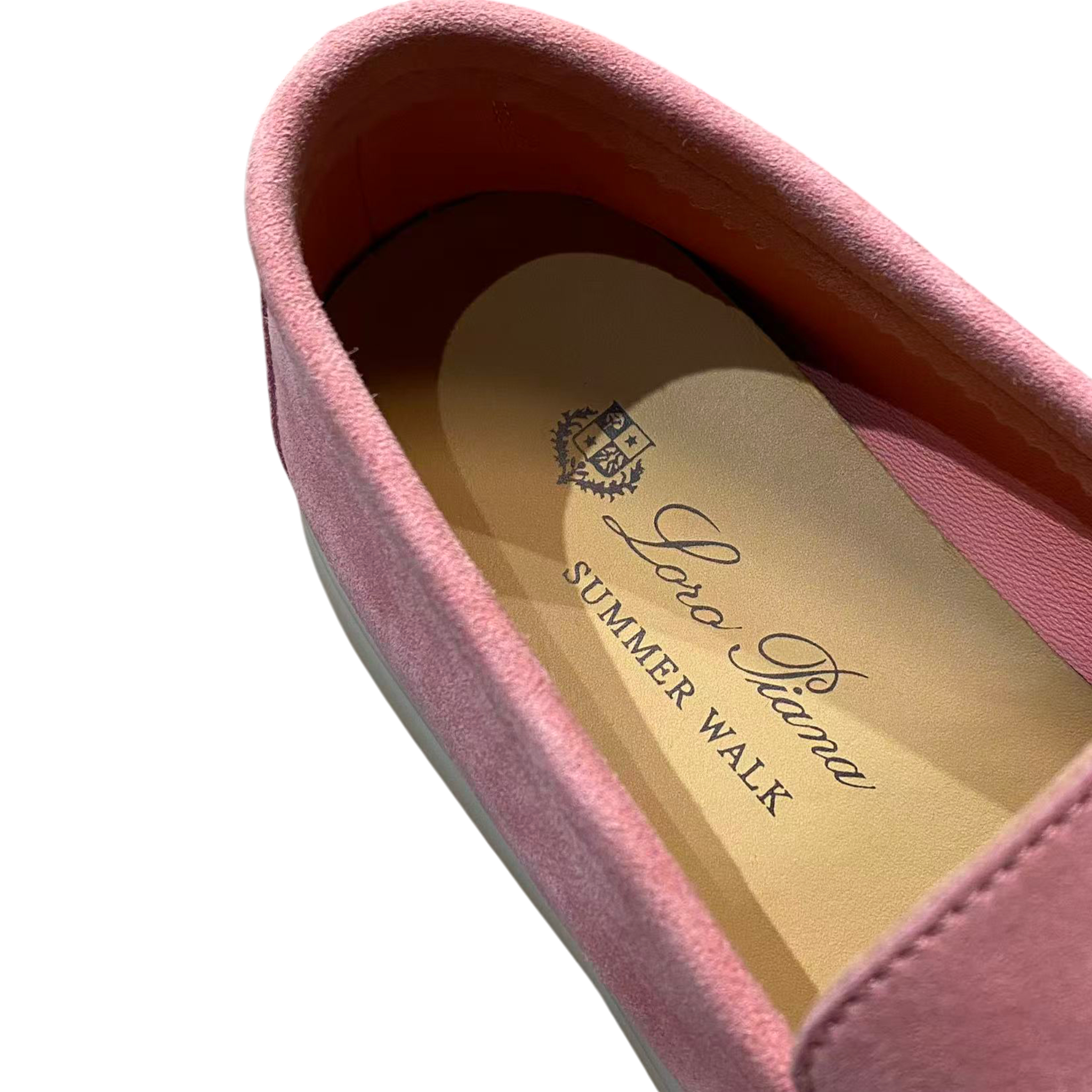 Loro Piana Summer Charms Walk Loafers - Coral Pink - 40 LORO PIANA