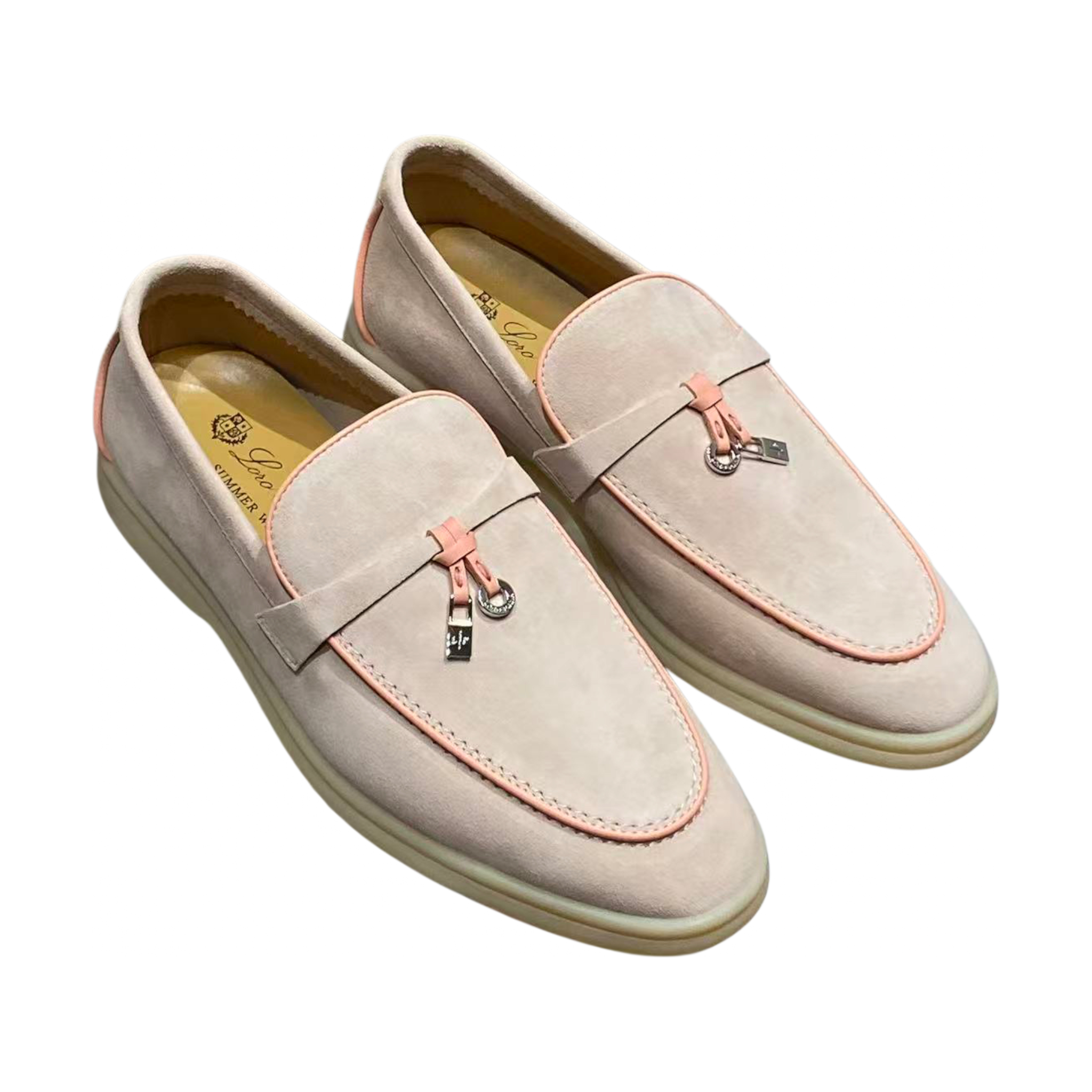 Loro Piana Summer Charms Walk Loafer - Pink Sand - 40 LORO PIANA