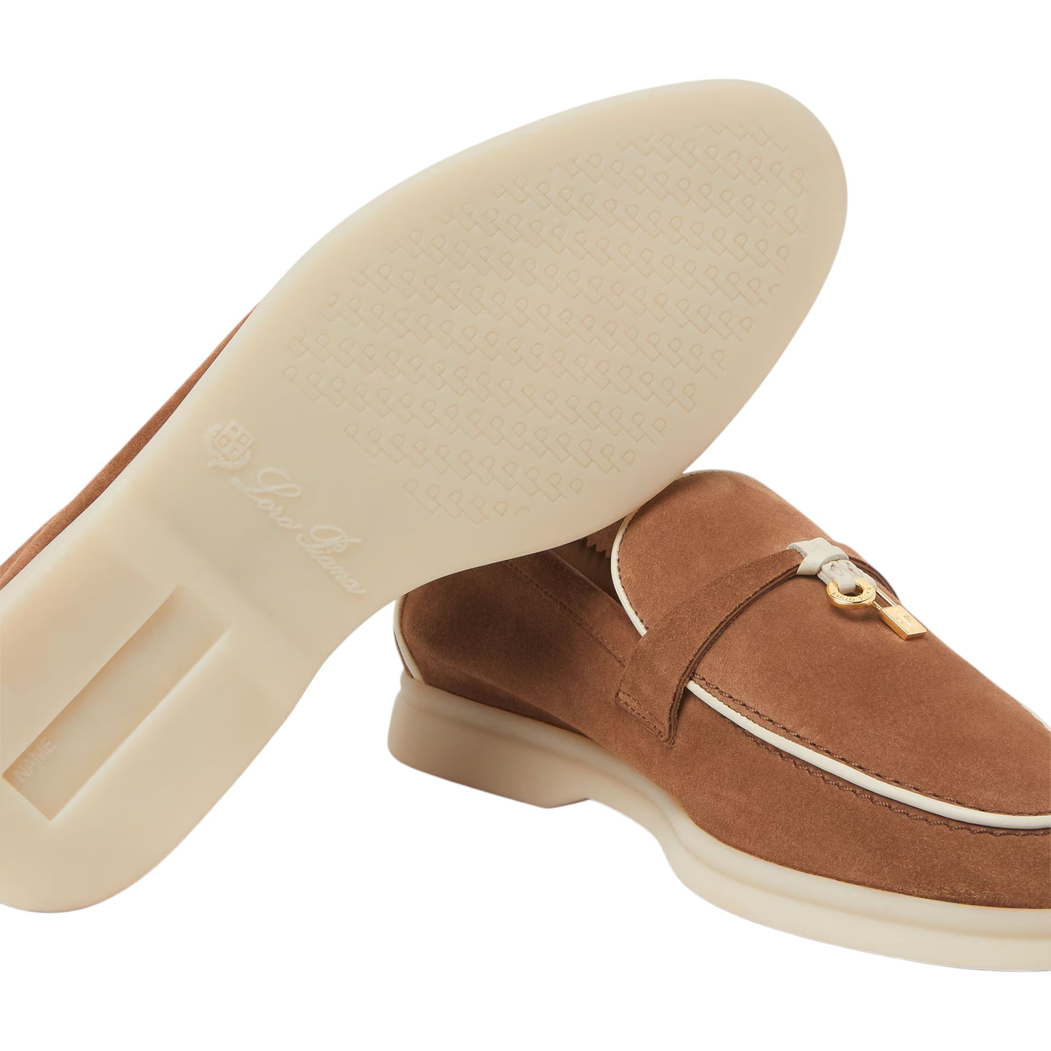 Loro Piana Summer Charms Walk Loafer - Mole - 39 LORO PIANA