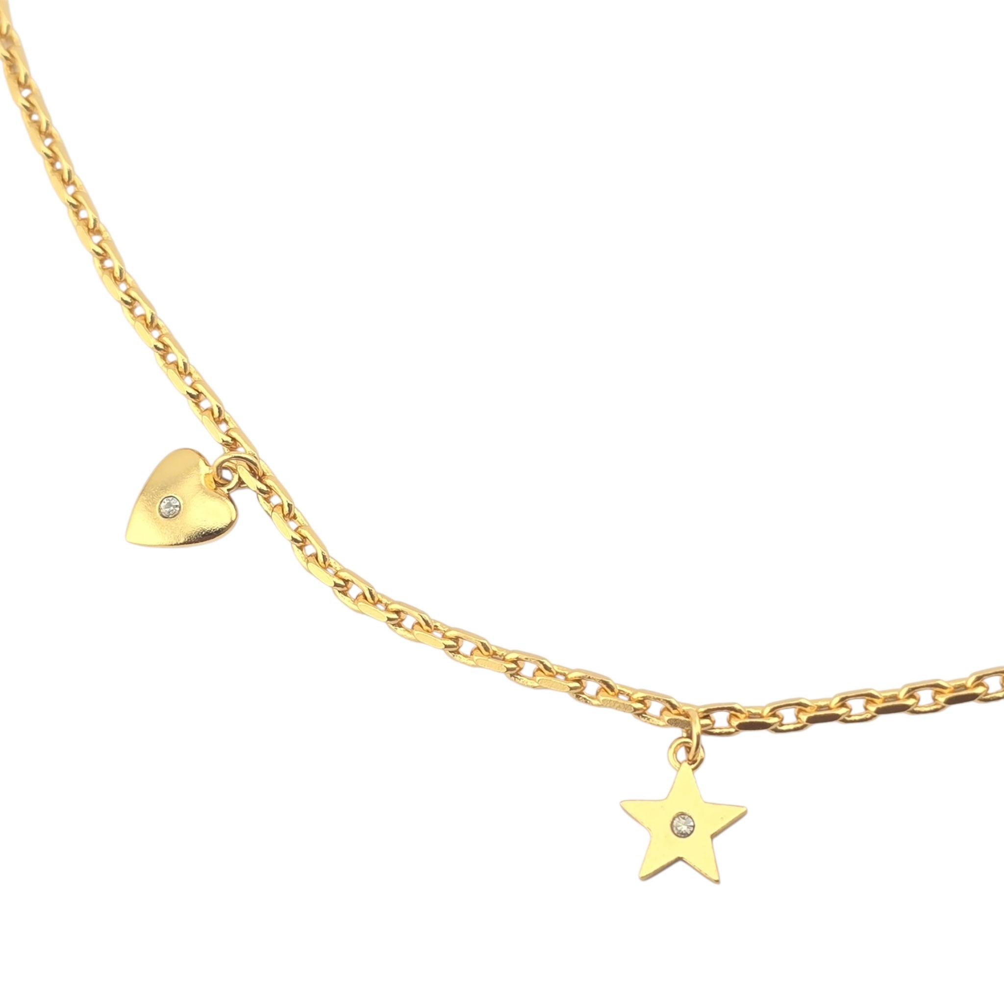 Christian Dior Petit CD Lucky Charms Gold Necklace