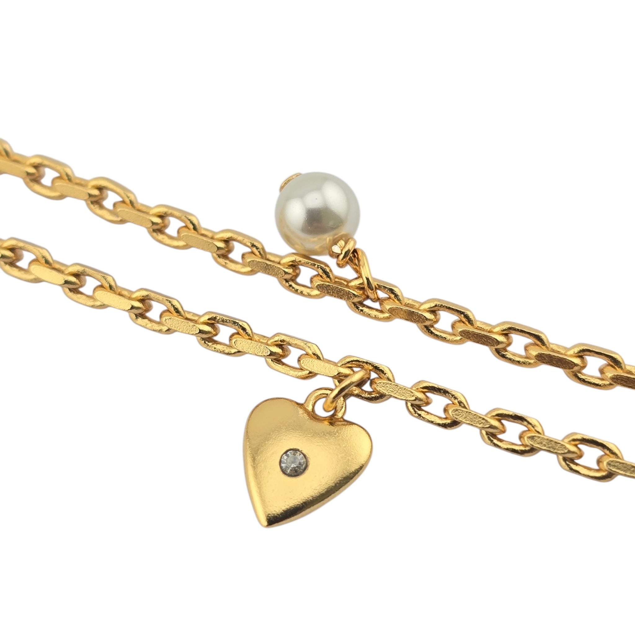 Christian Dior Petit CD Lucky Charms Gold Necklace