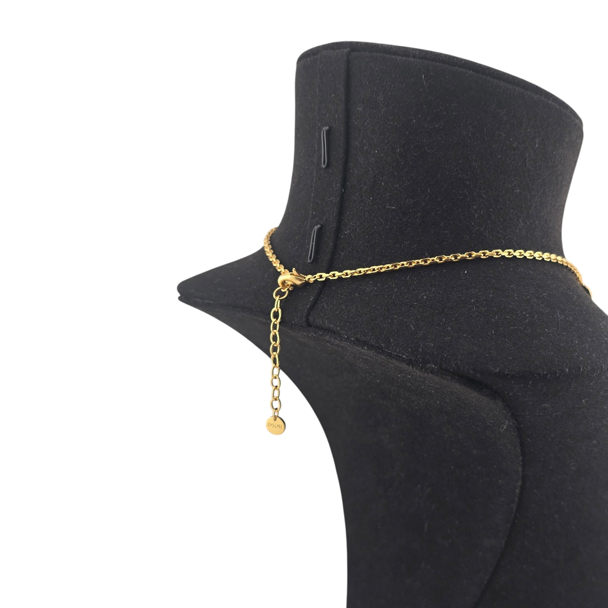 Christian Dior Petit CD Lucky Charms Gold Necklace