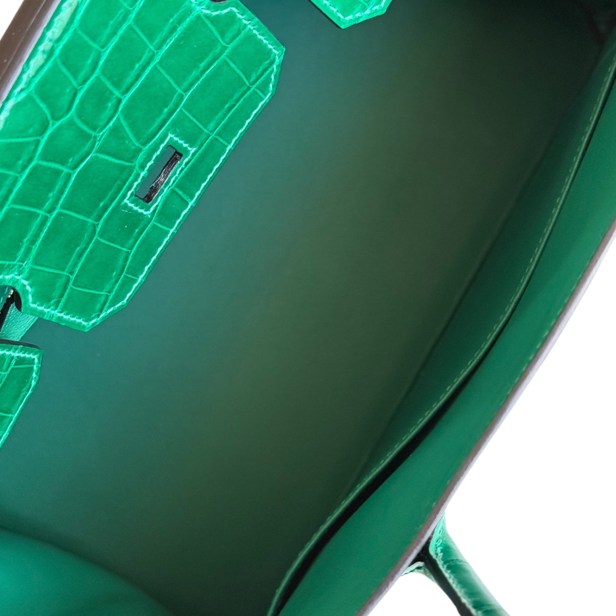 Hermès Birkin 30 Vert Emeraude Niloticus Crocodile GHW HERMES