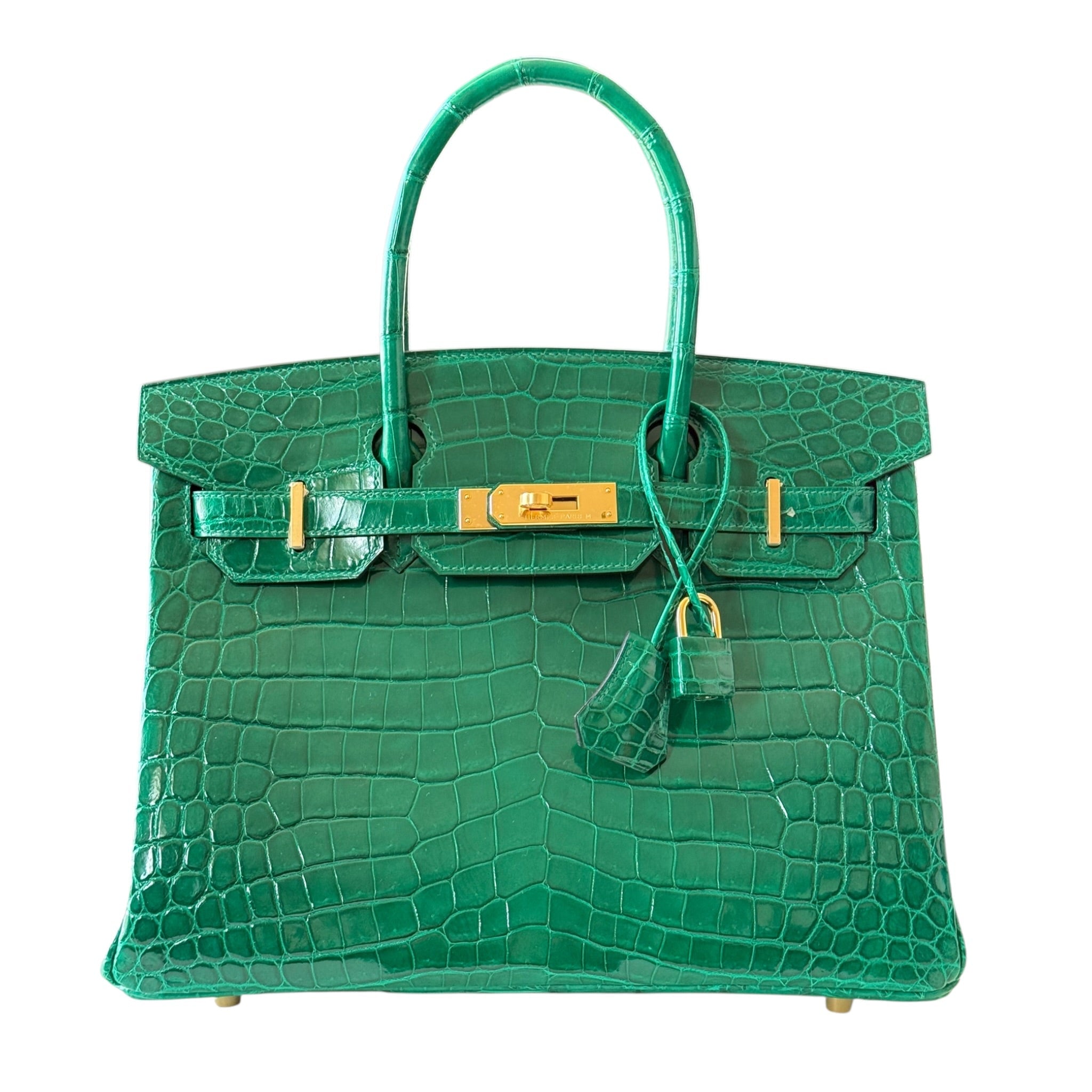 Hermès Birkin 30 Vert Emeraude Niloticus Crocodile GHW HERMES