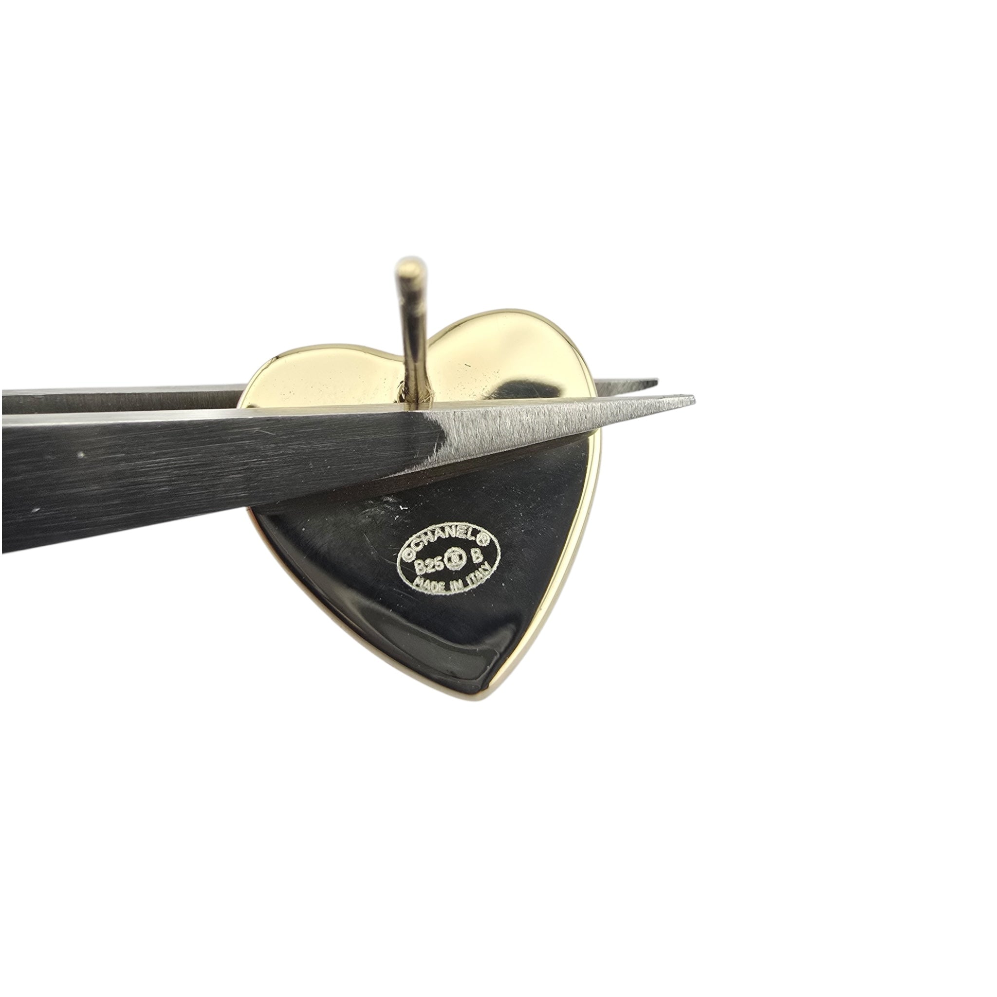 Chanel CC Pink Gold Stud Earrings 2025