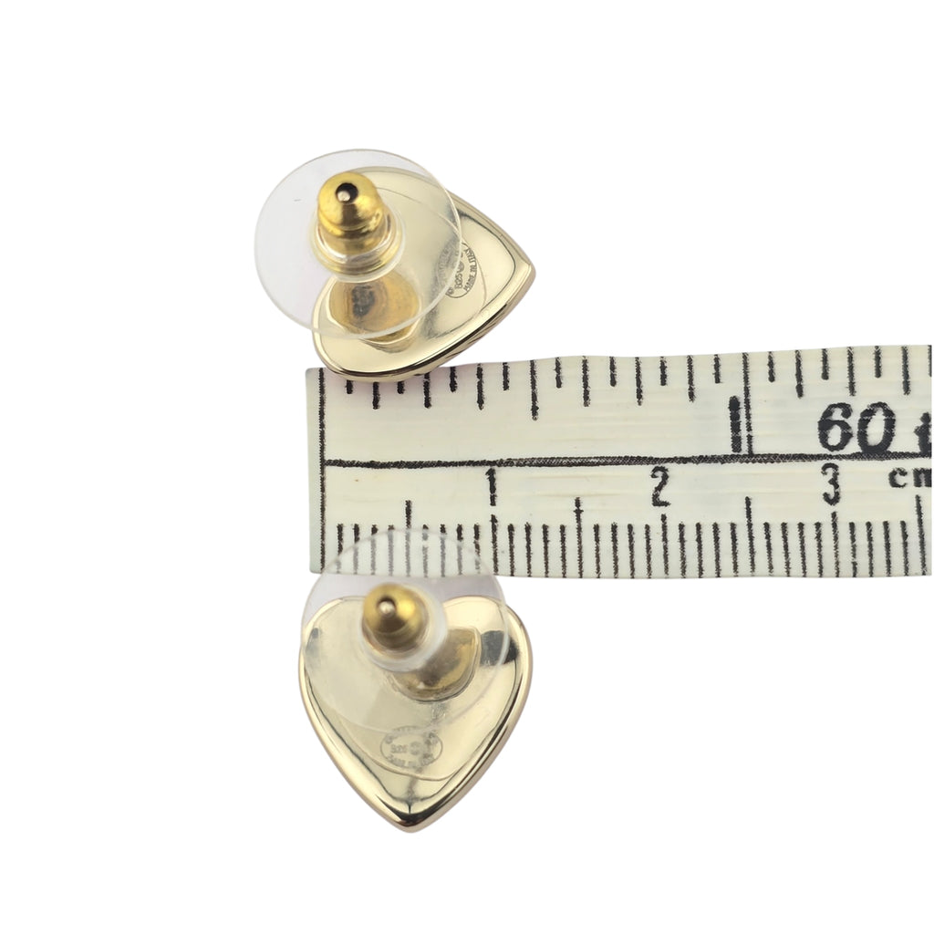 Chanel CC Pink Gold Stud Earrings 2025