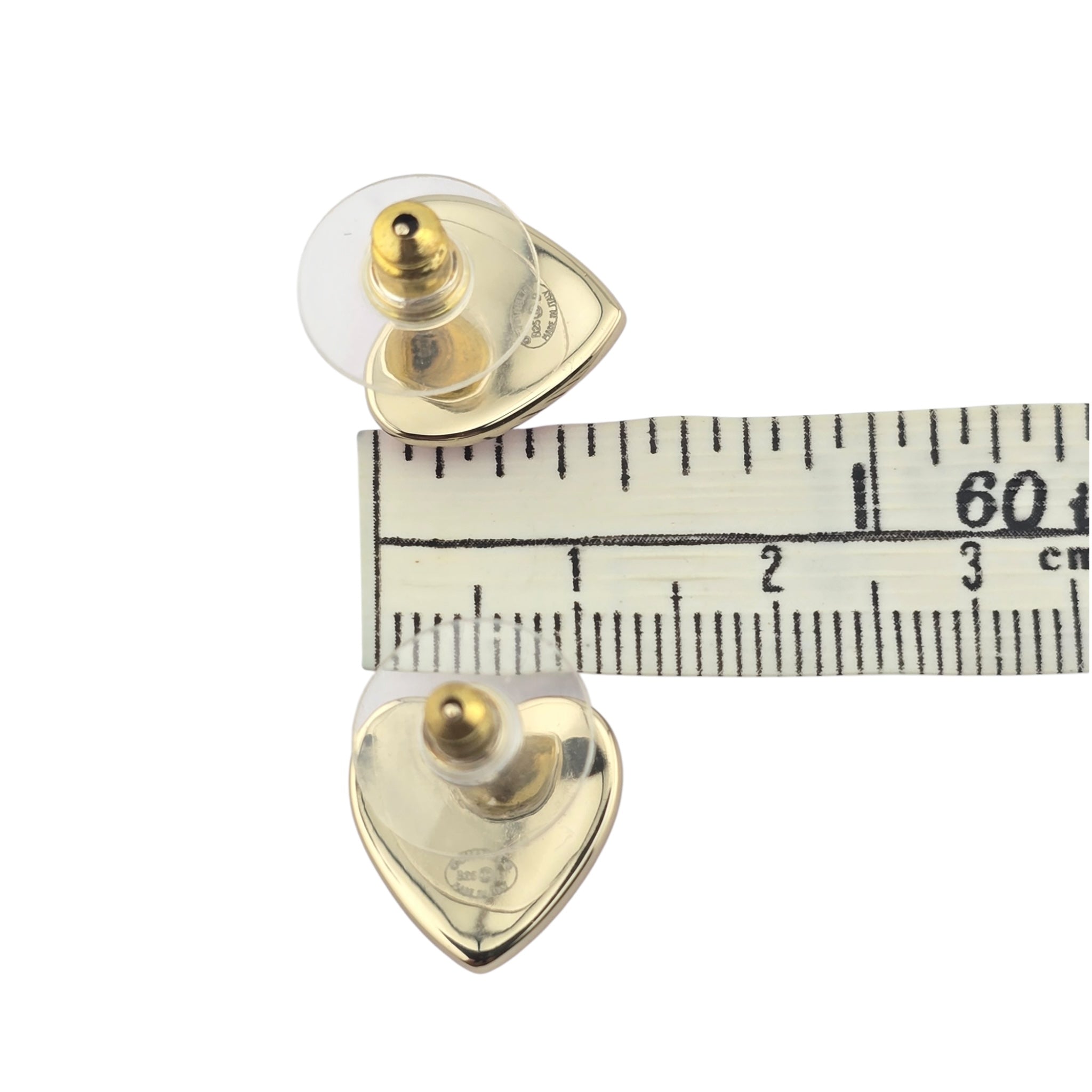 Chanel CC Pink Gold Stud Earrings 2025