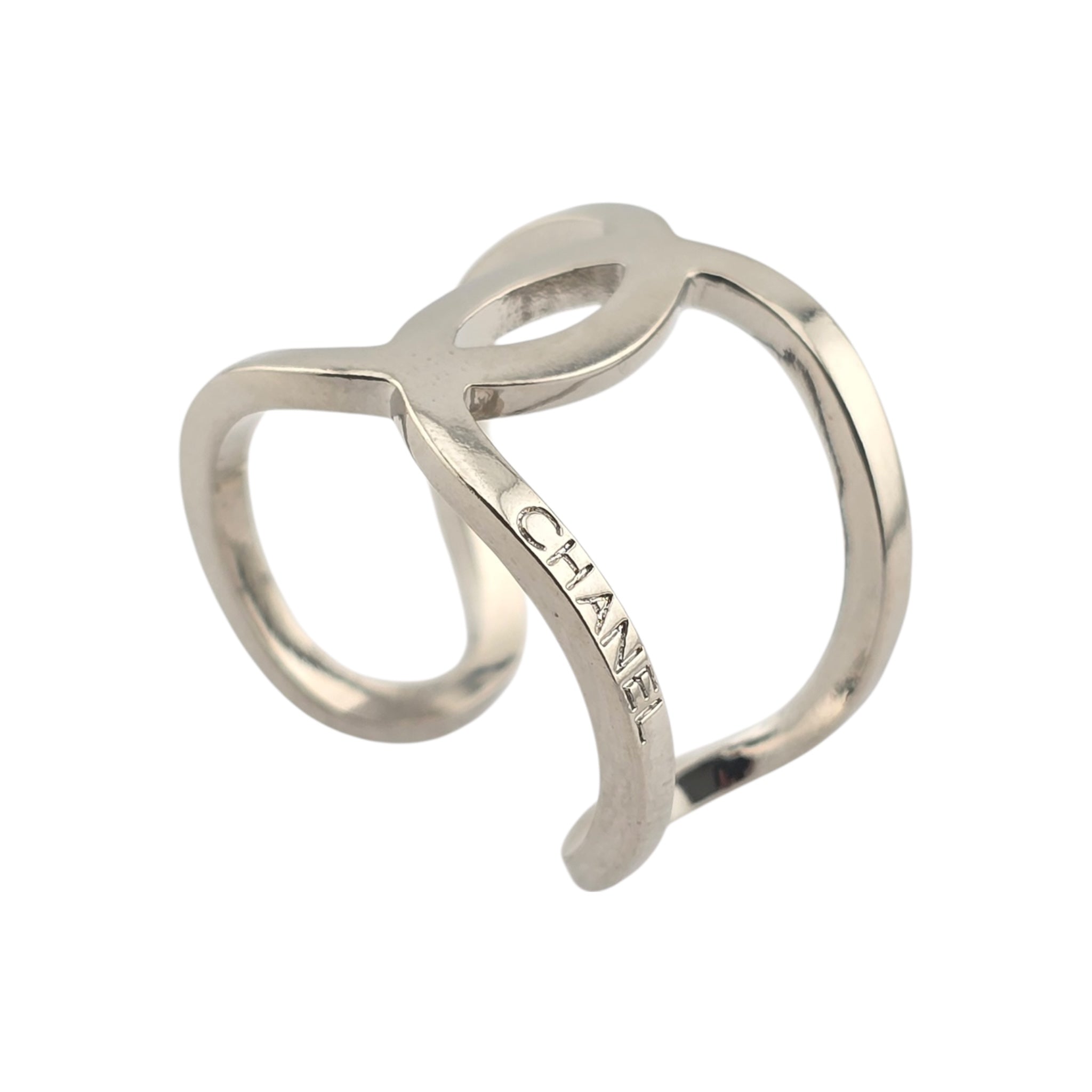 Chanel CC Silver Ring 2016 CHANEL