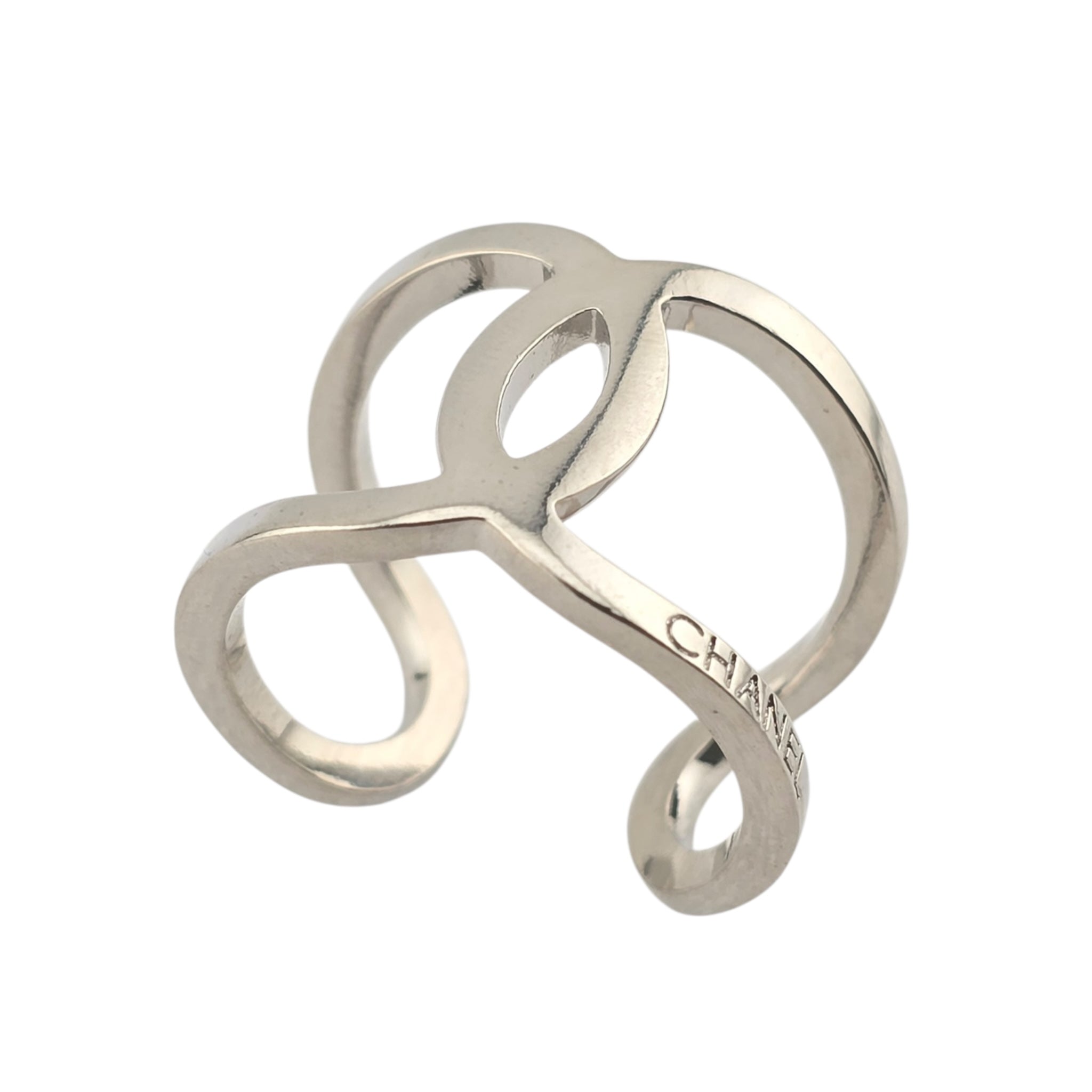 Chanel CC Silver Ring 2016 CHANEL