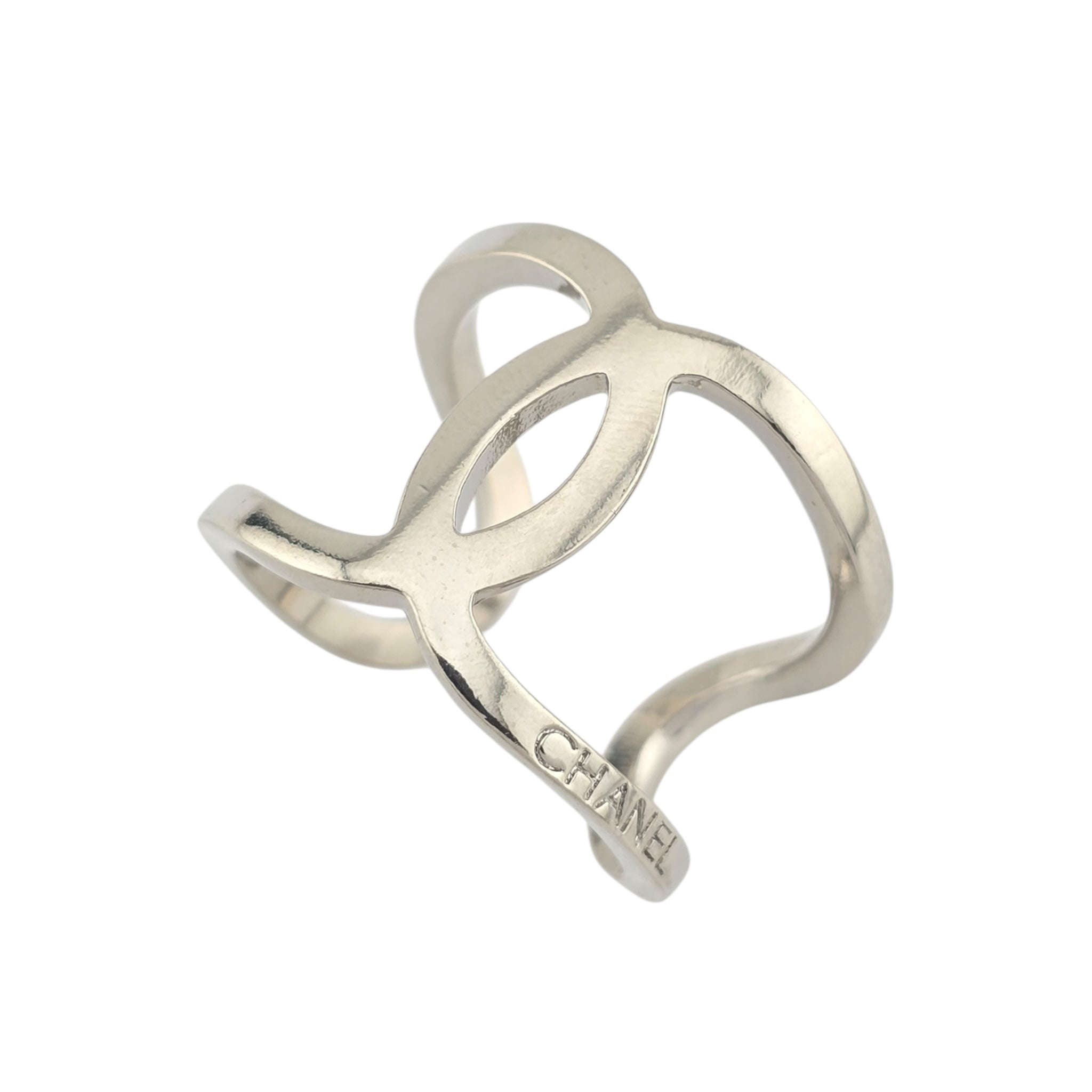 Chanel CC Silver Ring 2016 CHANEL