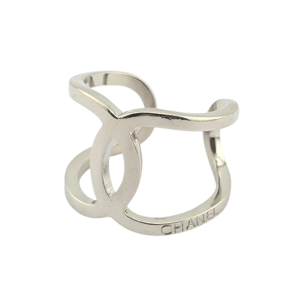 Chanel CC Silver Ring 2016 CHANEL