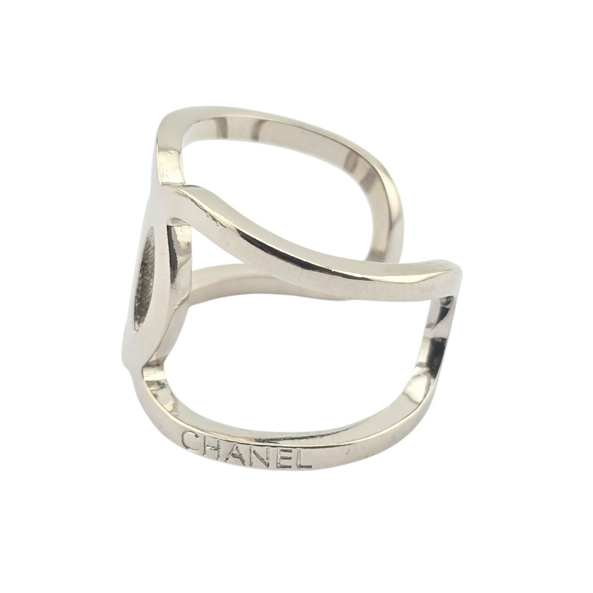 Chanel CC Silver Ring 2016 CHANEL