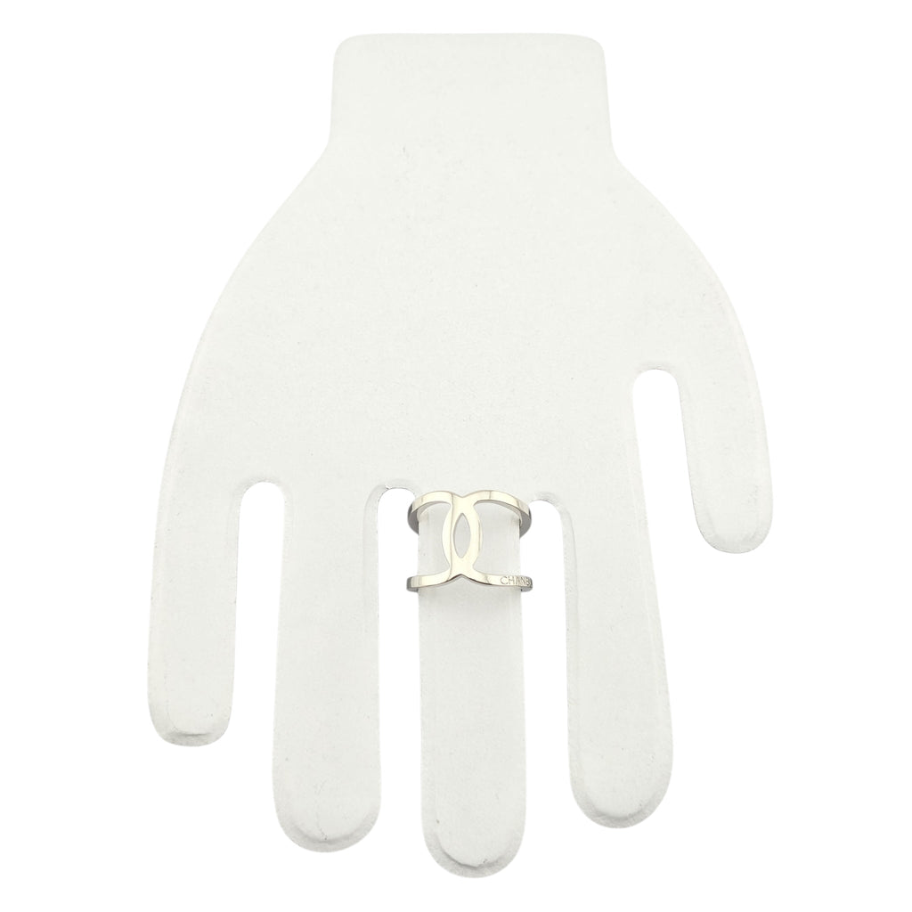 Chanel CC Silver Ring 2016 CHANEL