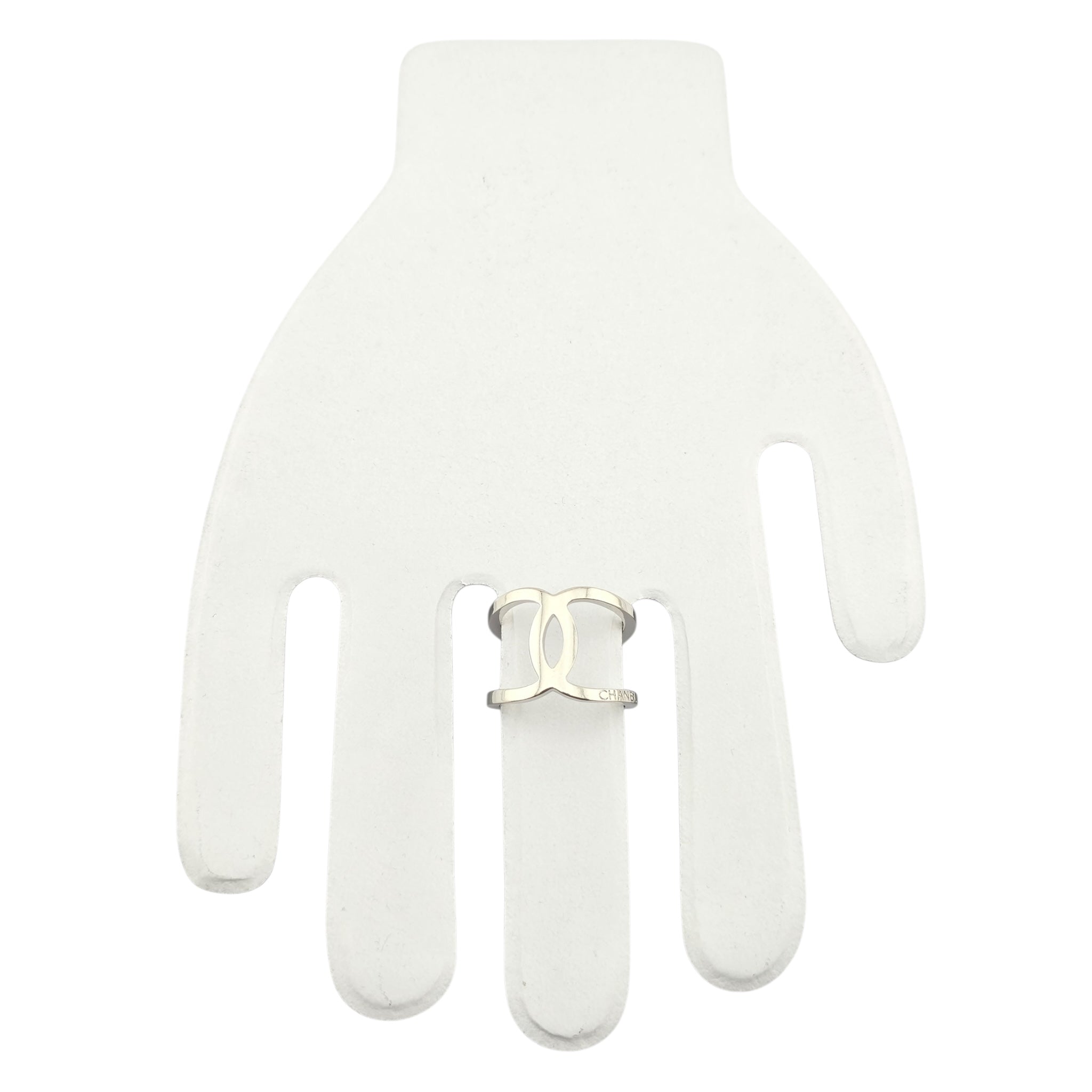 Chanel CC Silver Ring 2016 CHANEL