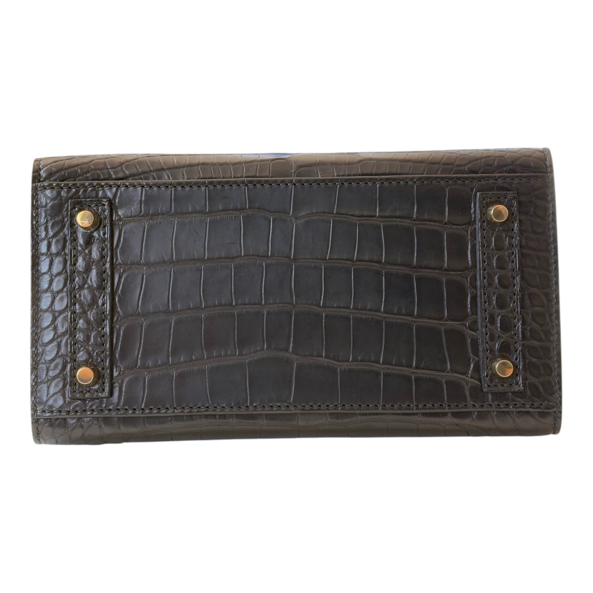 Hermès Birkin 20 Noir Alligator Gold Hardware HERMES