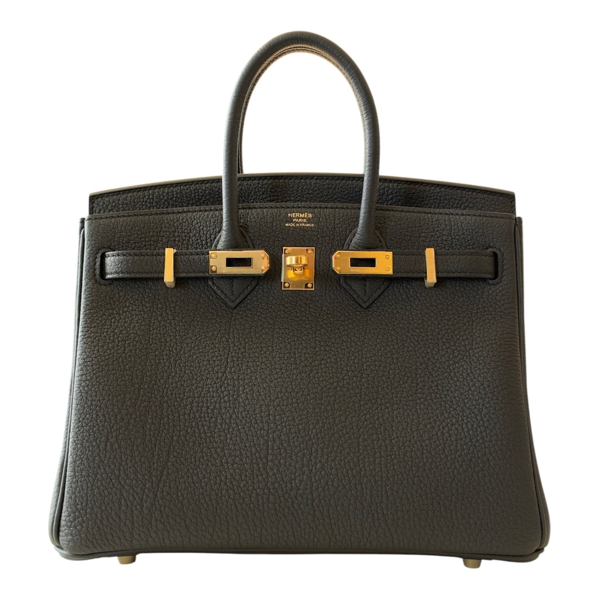 Hermès Birkin 25 Noir Togo Gold Hardware HERMES