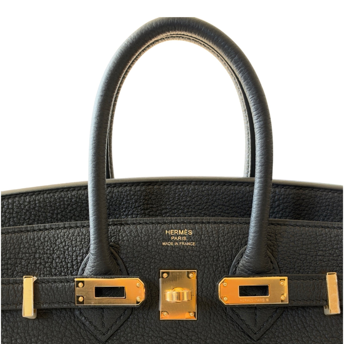 Hermès Birkin 25 Noir Togo Gold Hardware HERMES