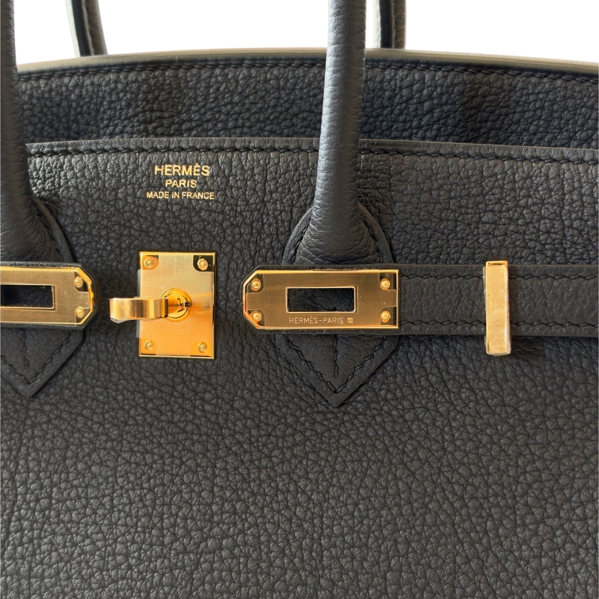 Hermès Birkin 25 Noir Togo Gold Hardware HERMES