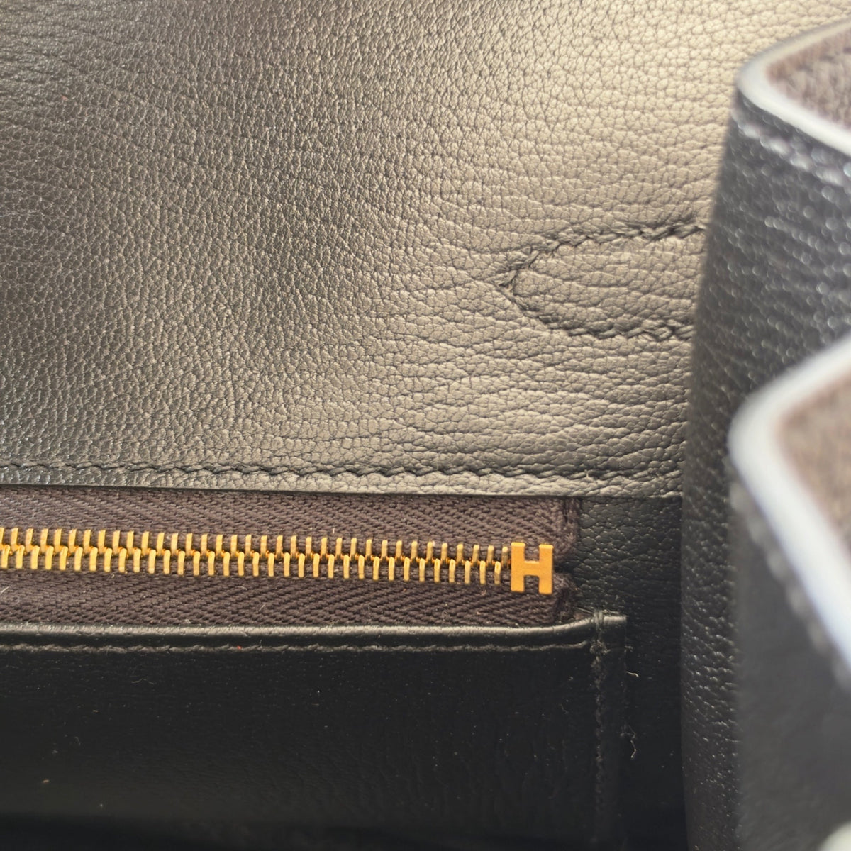 Hermès Birkin 25 Noir Togo Gold Hardware HERMES