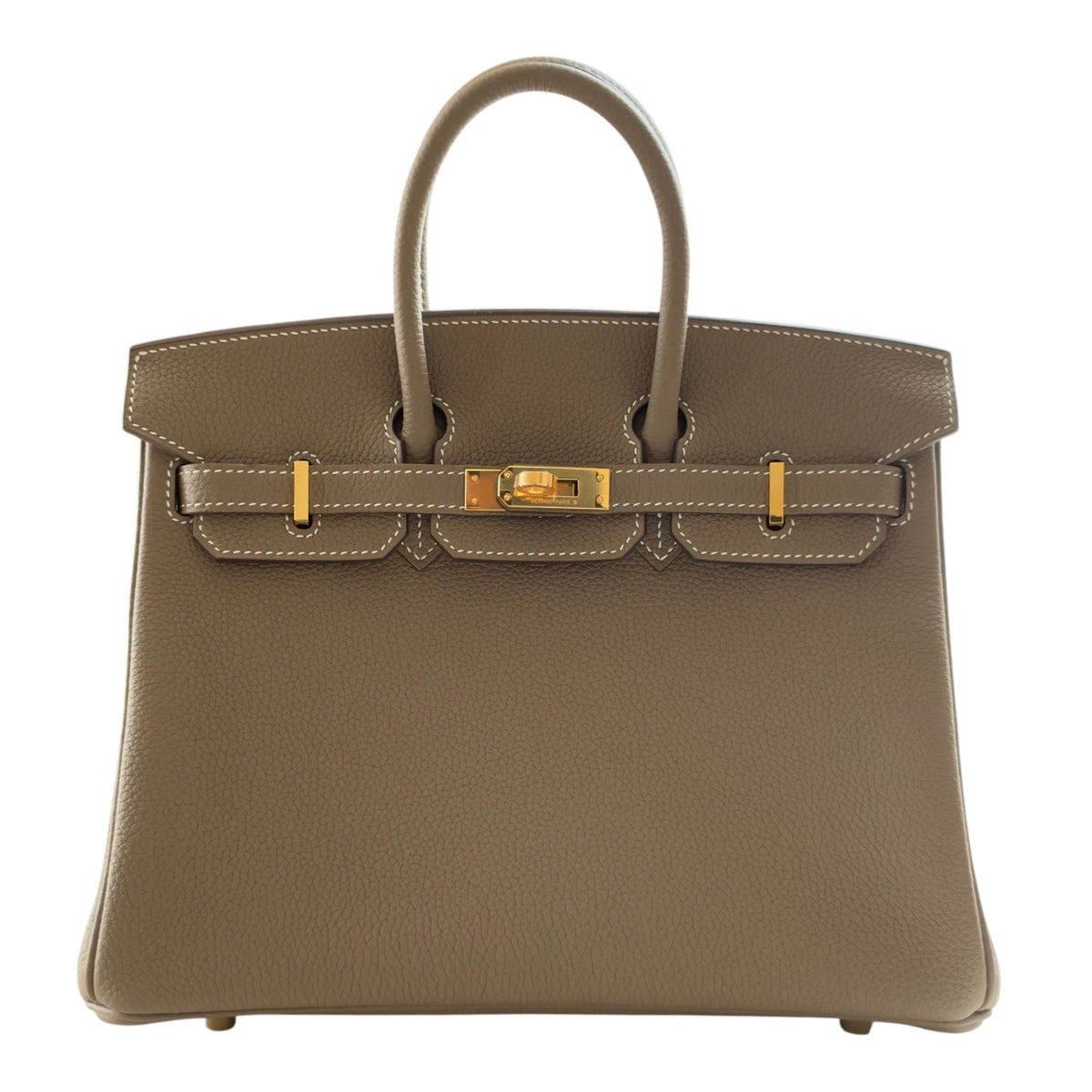 Hermès Birkin 25 Etoupe Togo Gold Hardware HERMES