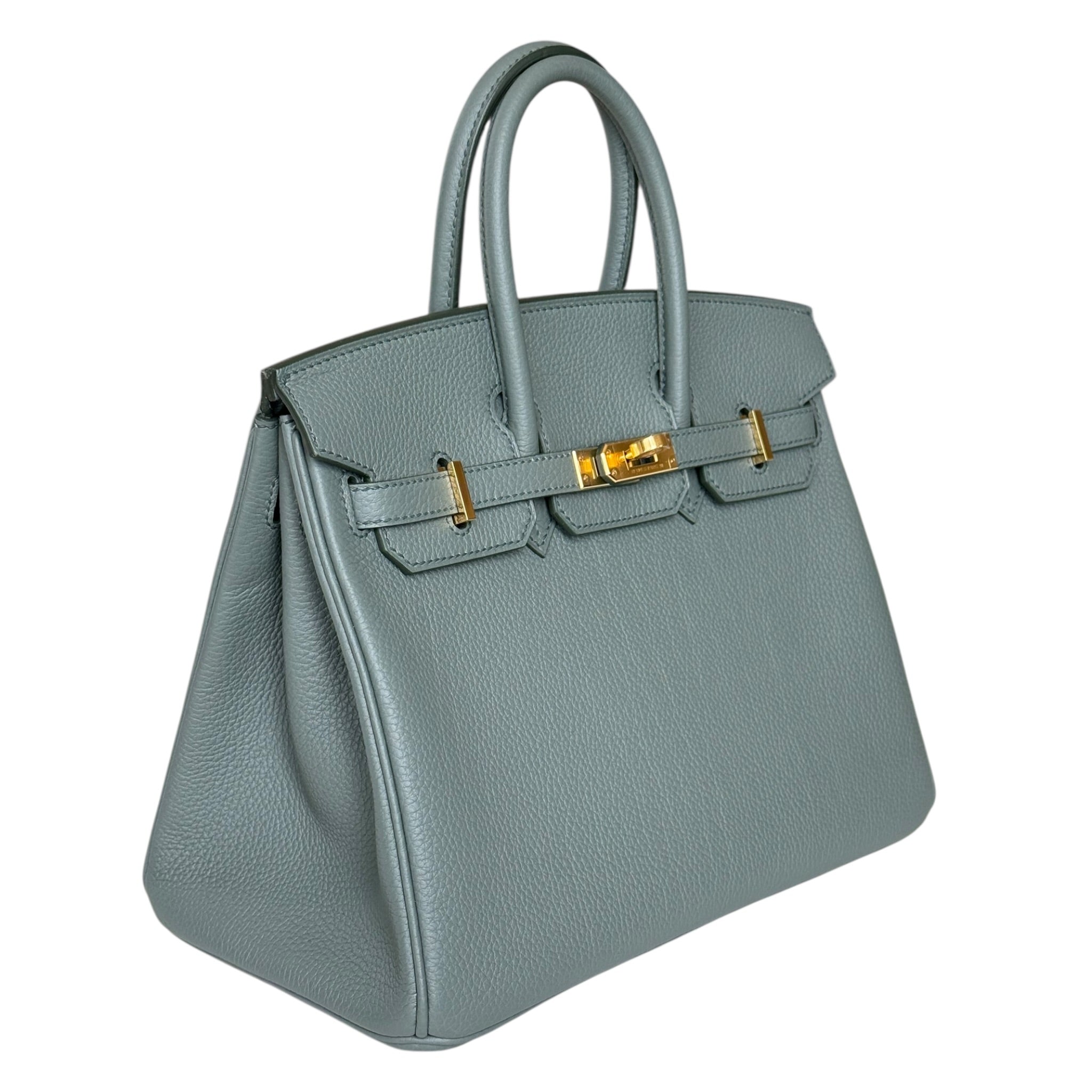 Hermès Birkin 25 Vert Amande Togo Gold Hardware HERMES
