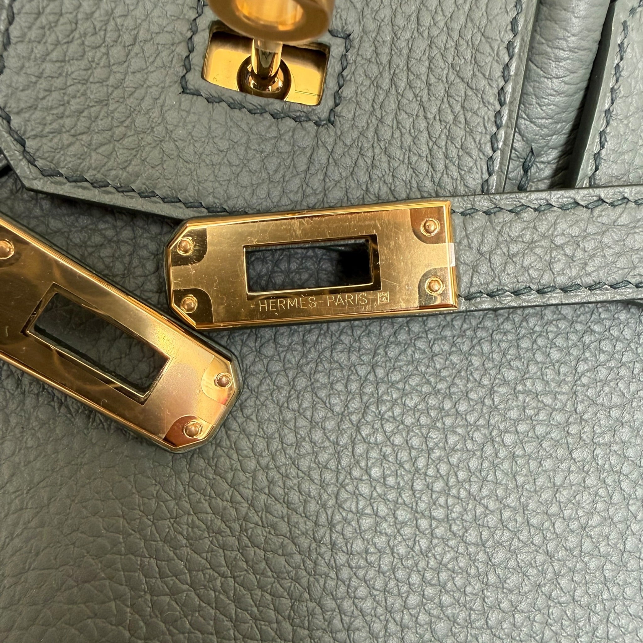 Hermès Birkin 25 Vert Amande Togo Gold Hardware HERMES
