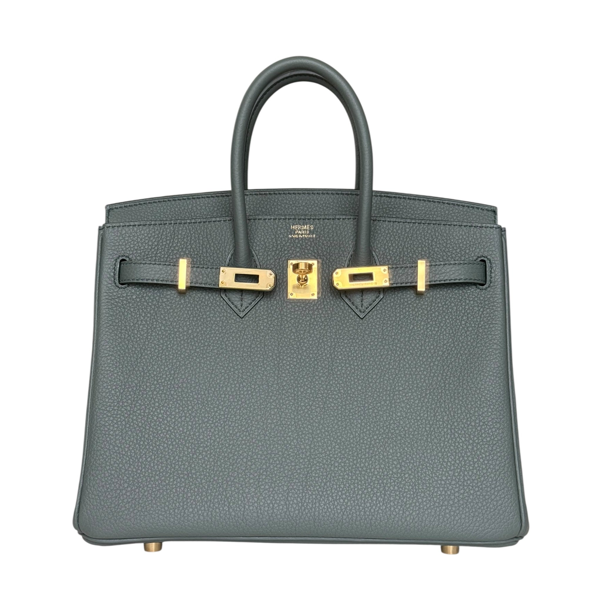 Hermès Birkin 25 Vert Amande Togo Gold Hardware HERMES