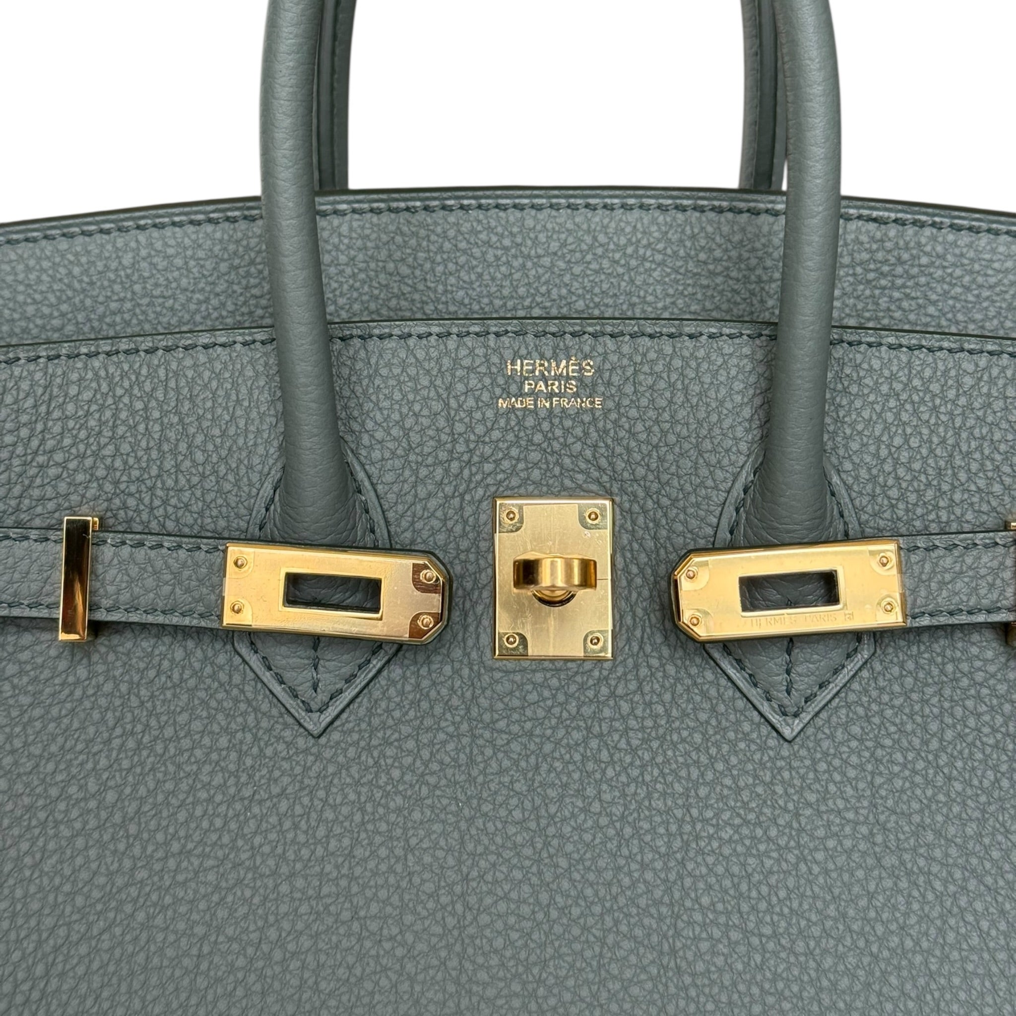 Hermès Birkin 25 Vert Amande Togo Gold Hardware HERMES