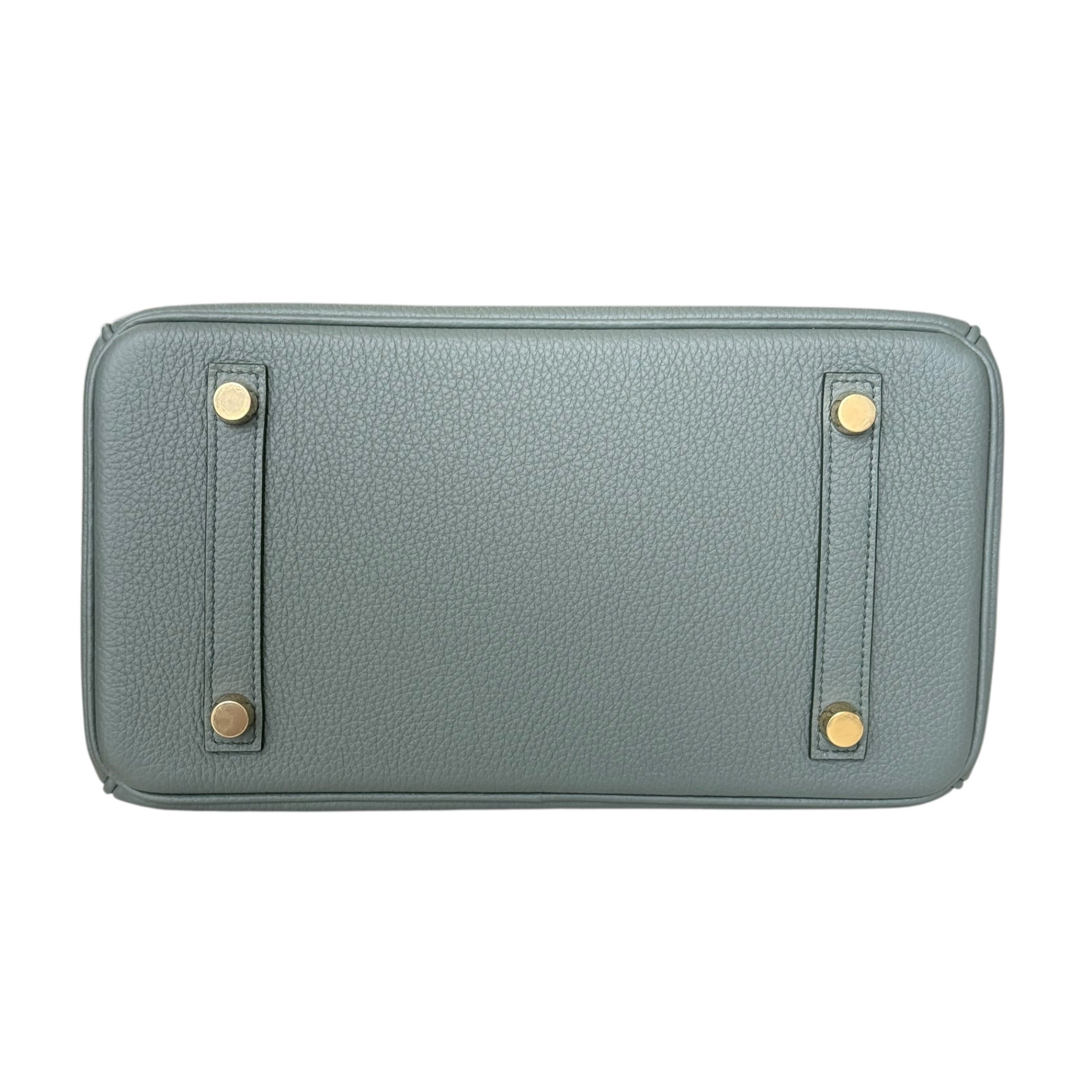 Hermès Birkin 25 Vert Amande Togo Gold Hardware HERMES