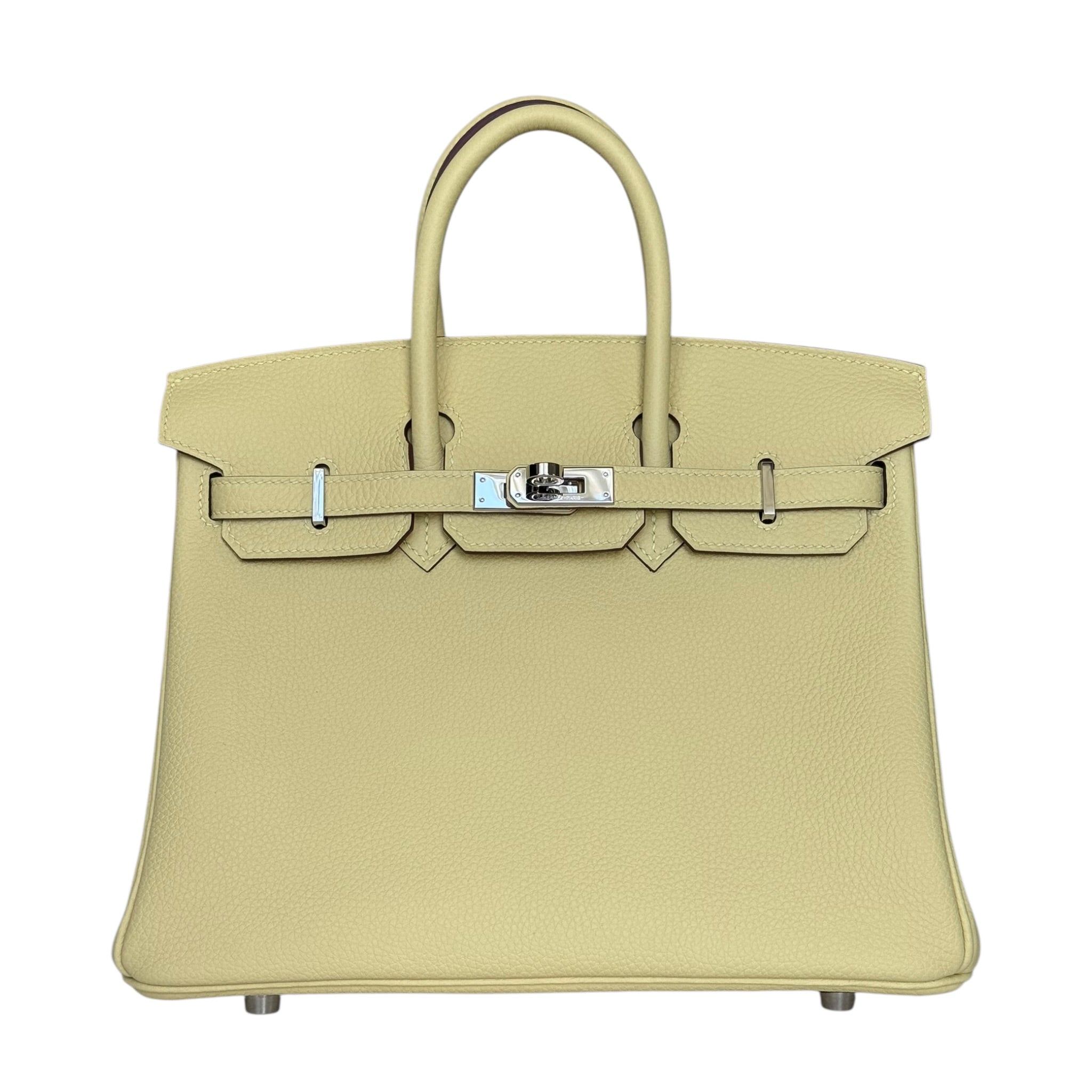 Hermès Birkin 25 Jaune Poussin Togo Palladium Hardware HERMES