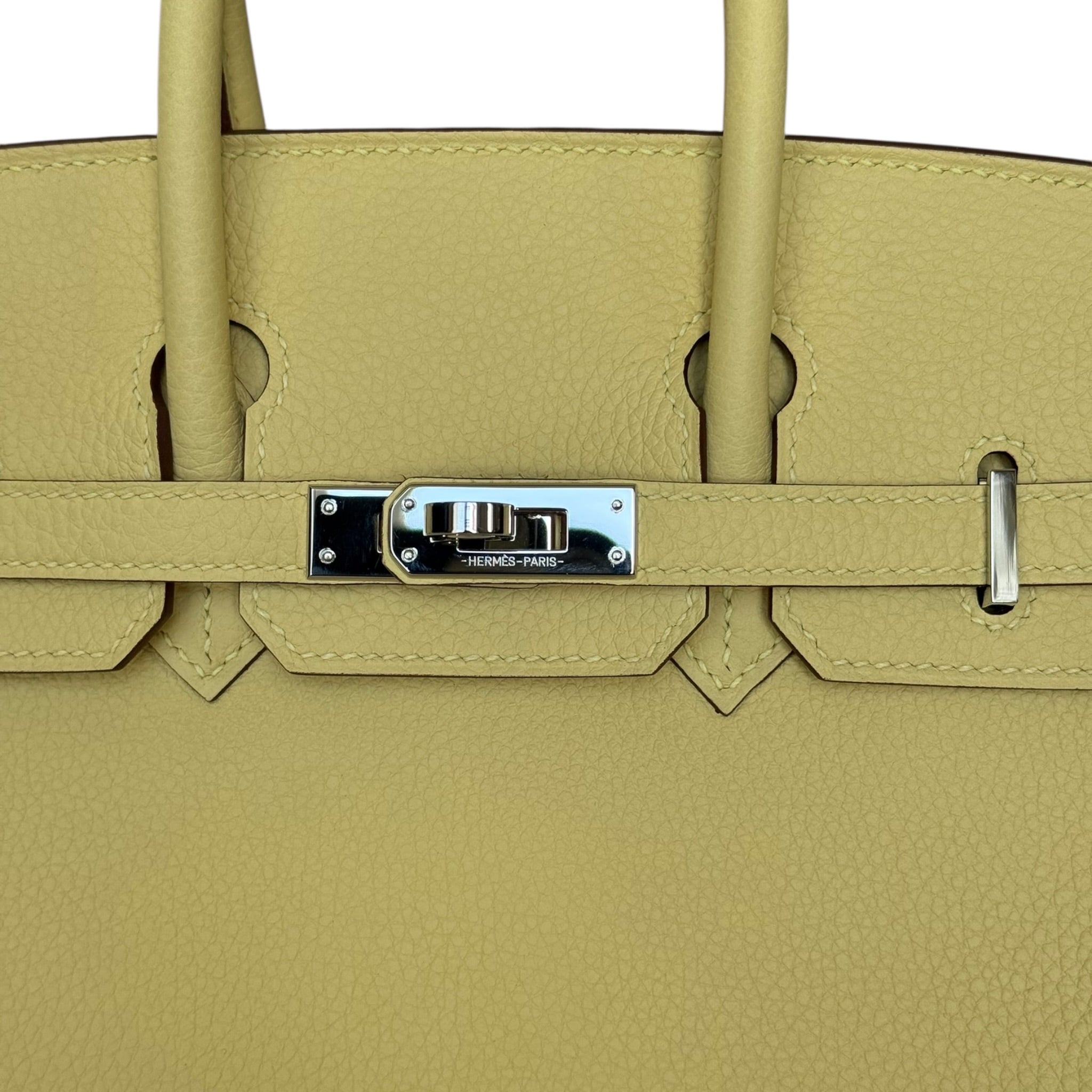 Hermès Birkin 25 Jaune Poussin Togo Palladium Hardware HERMES