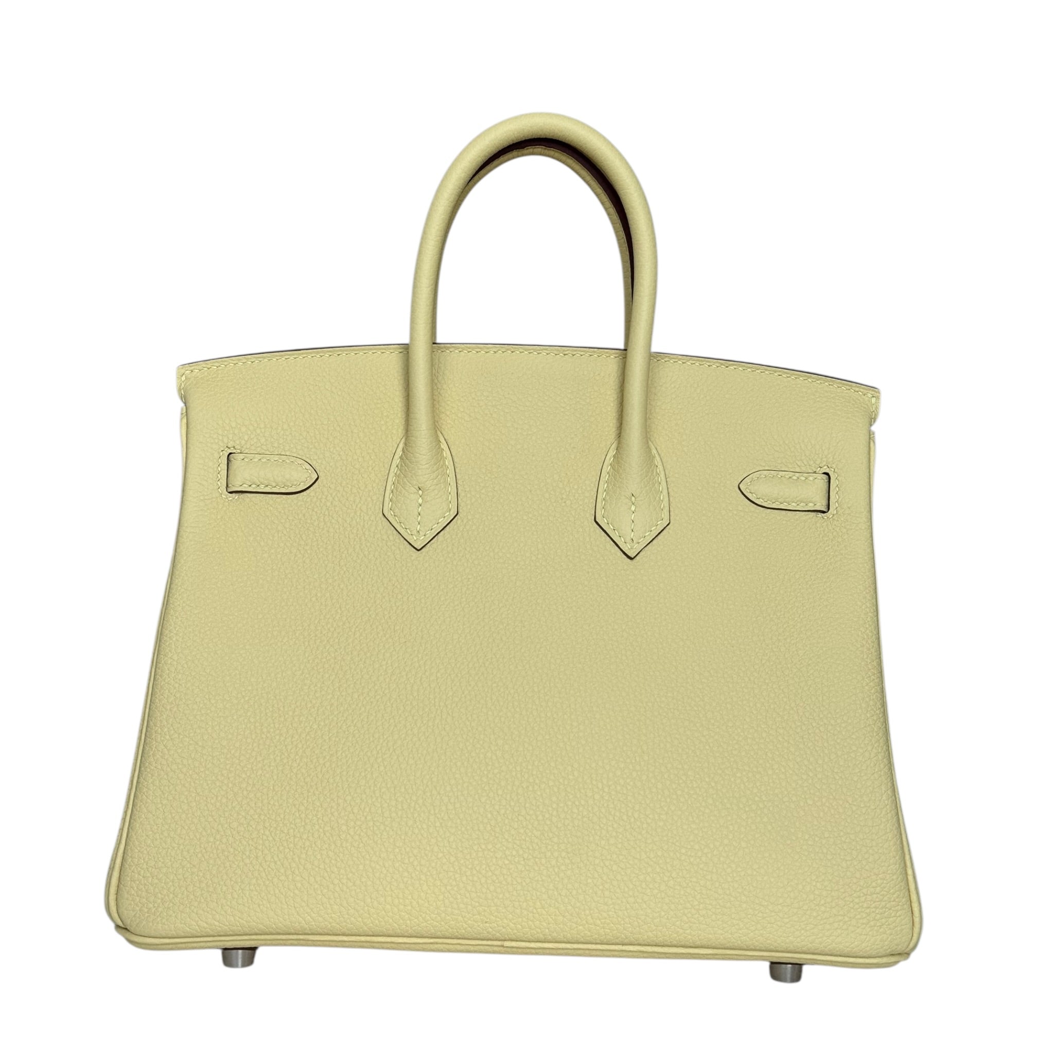 Hermès Birkin 25 Jaune Poussin Togo Palladium Hardware HERMES