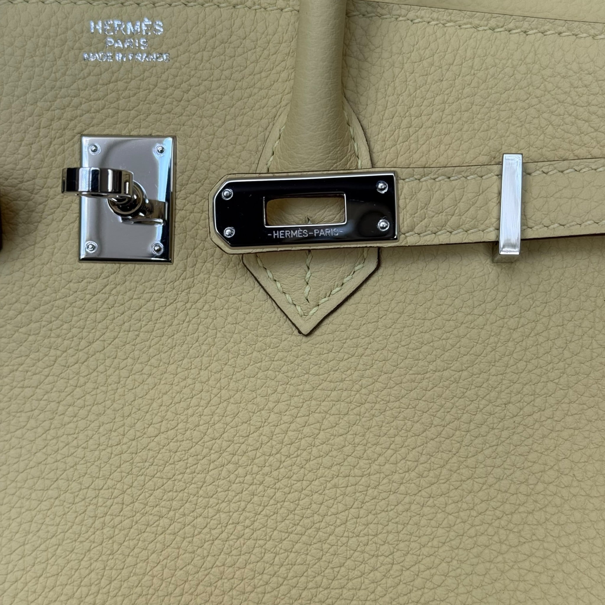 Hermès Birkin 25 Jaune Poussin Togo Palladium Hardware HERMES