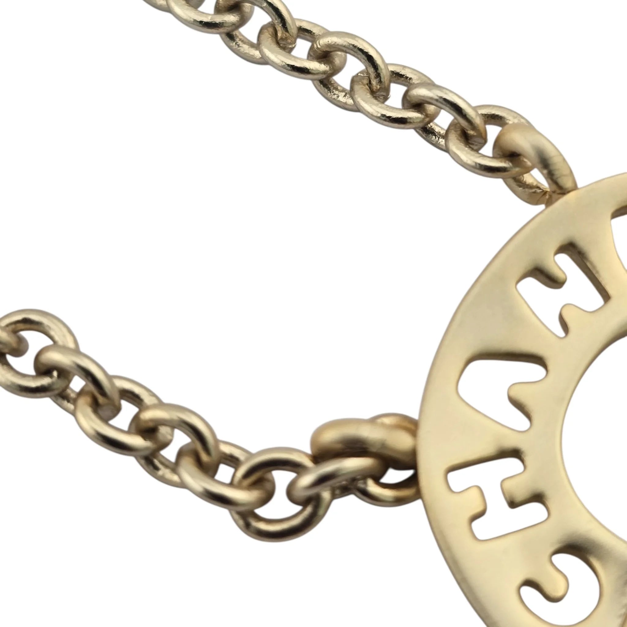 Chanel Crystal CC Logo Necklace Gold CHANEL