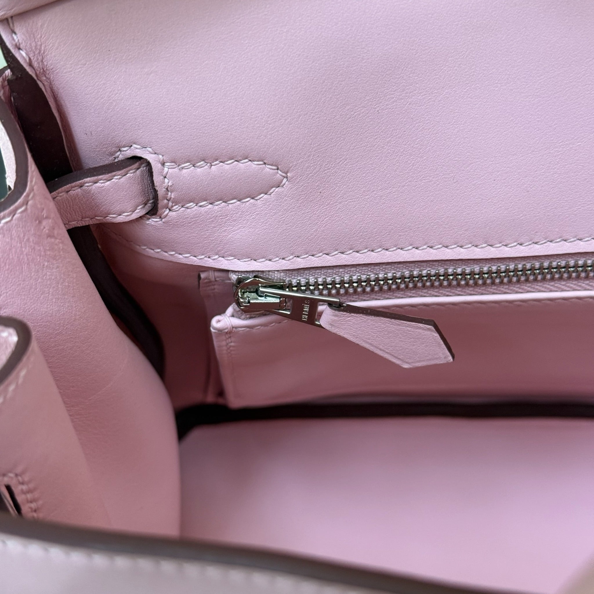 Hermès Birkin 25 Rose Sakura Swift PHW #K 2025 HERMES