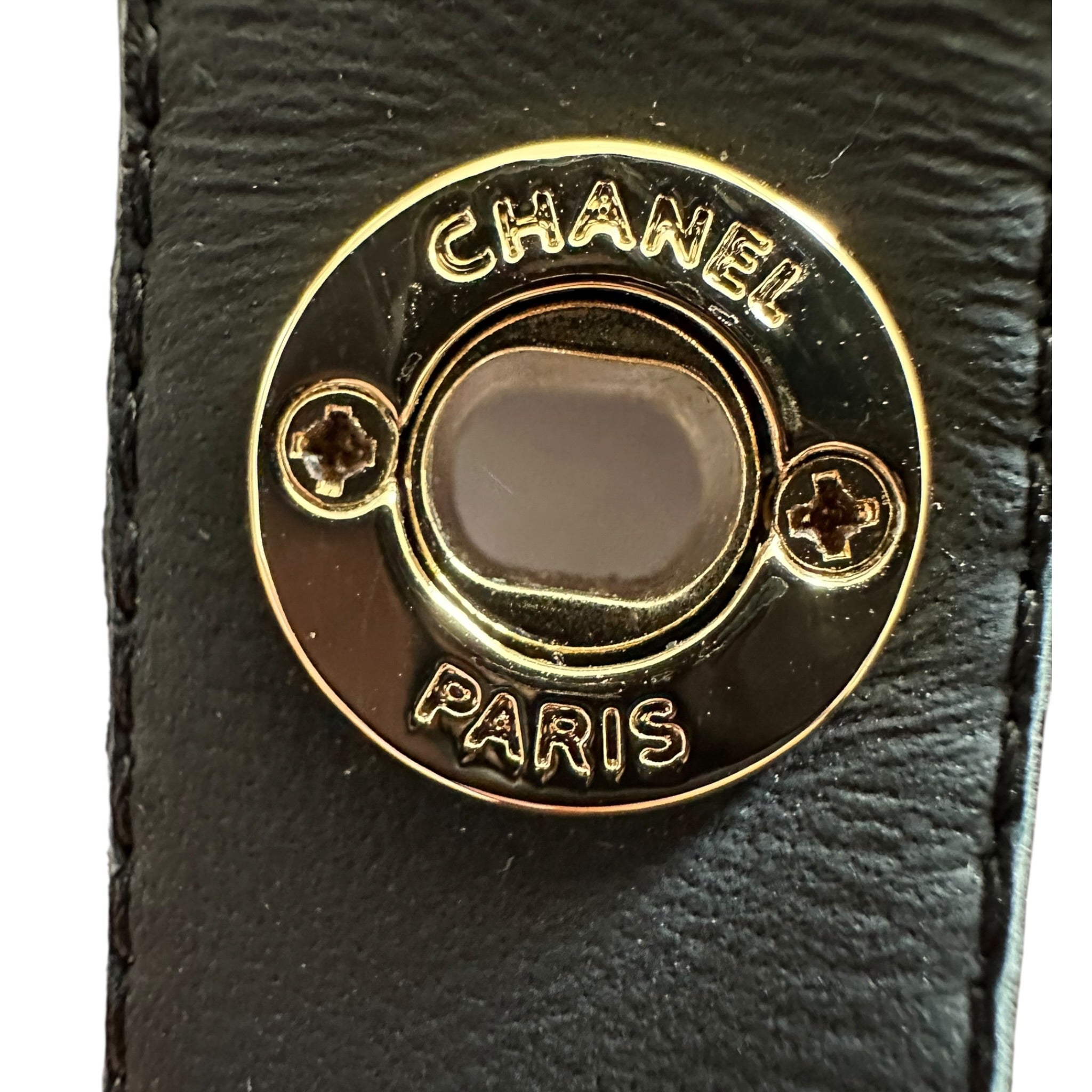 Chanel Patent Calfskin Mary Janes Flats 39 Black CHANEL
