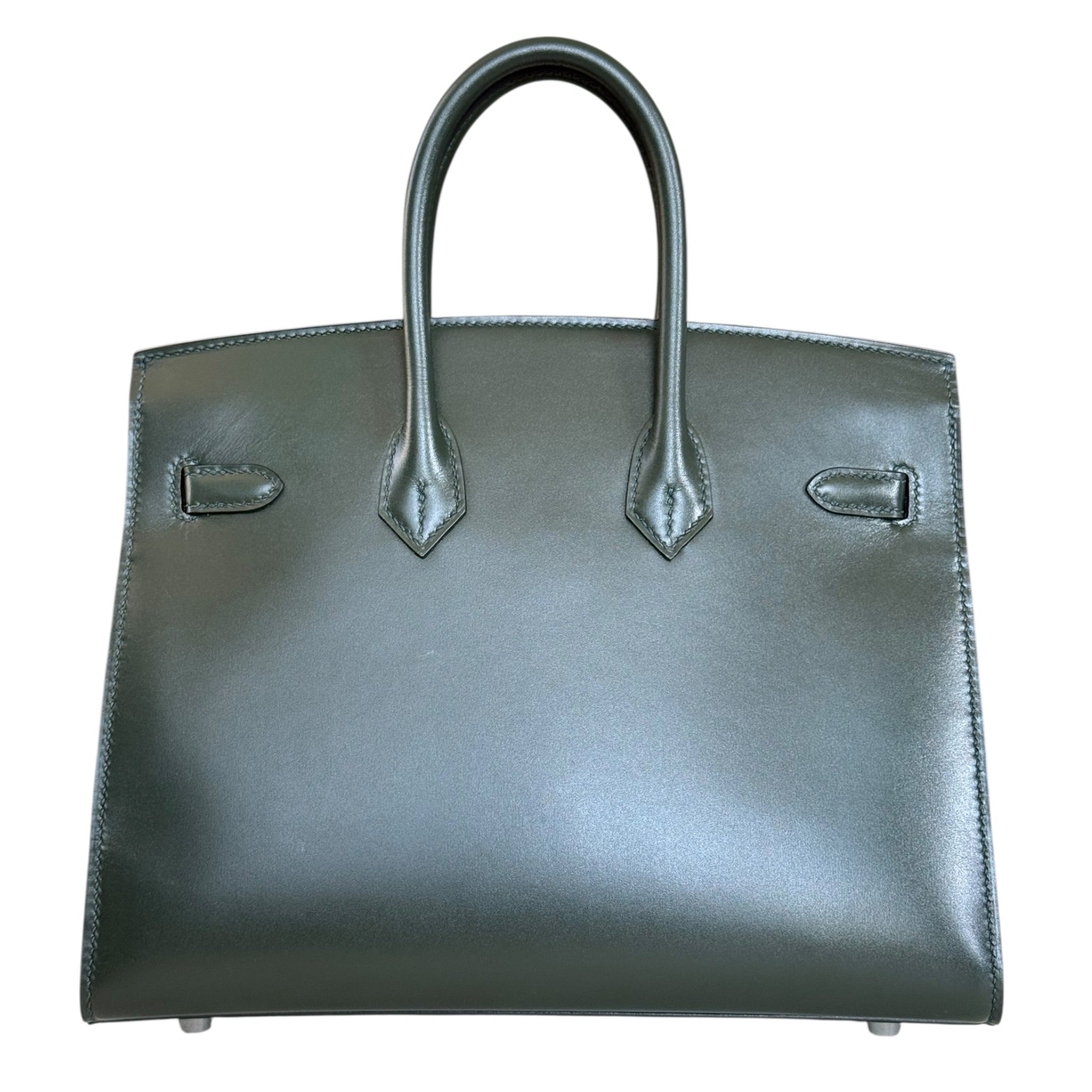 Hermès Birkin 25 Vert Force Box Leather Palladium Hardware HERMES